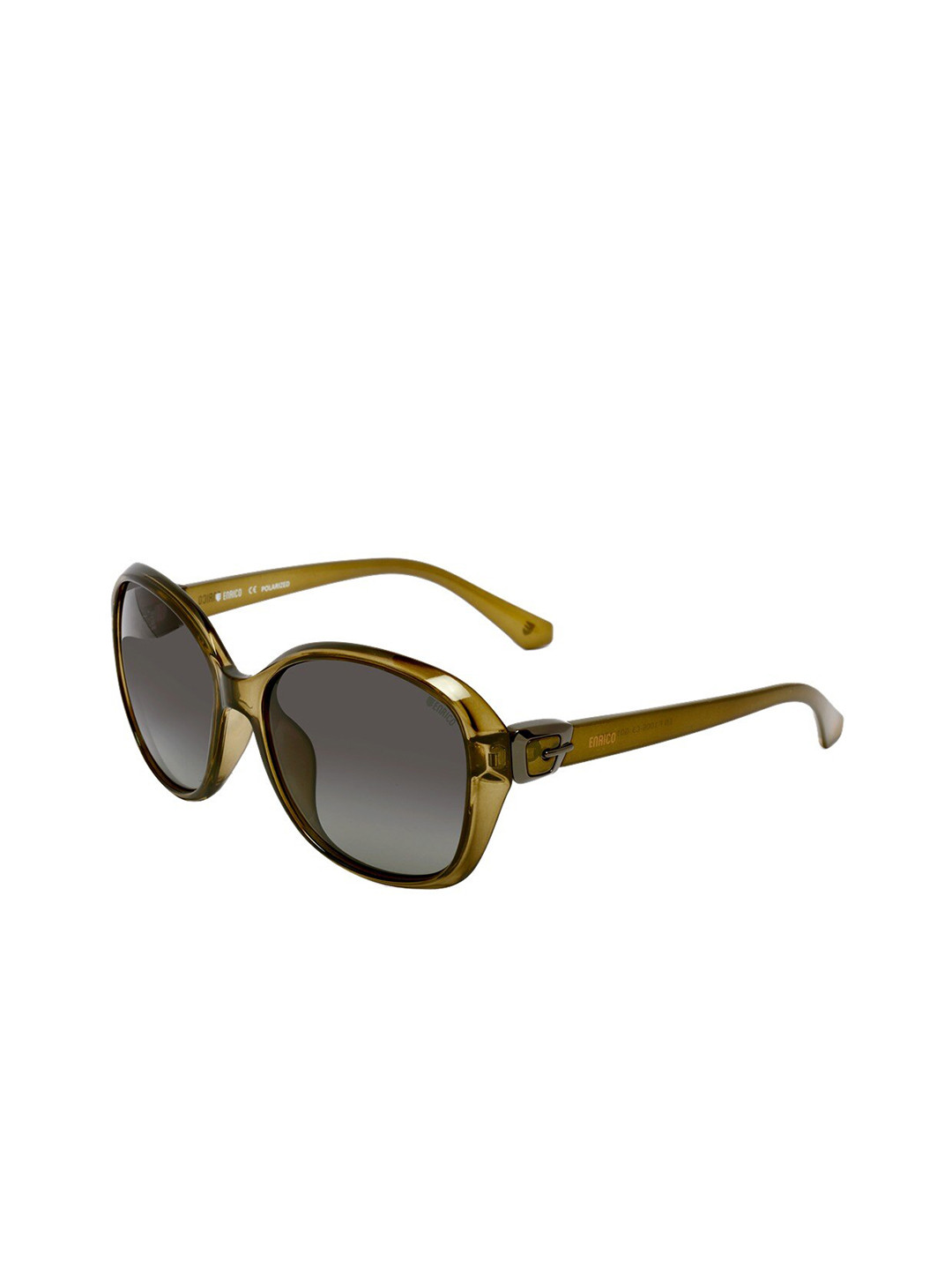 

ENRICO Lens & Oversized Sunglasses With Polarised And UV Protected Lens EN P 1006 C3, Mustard
