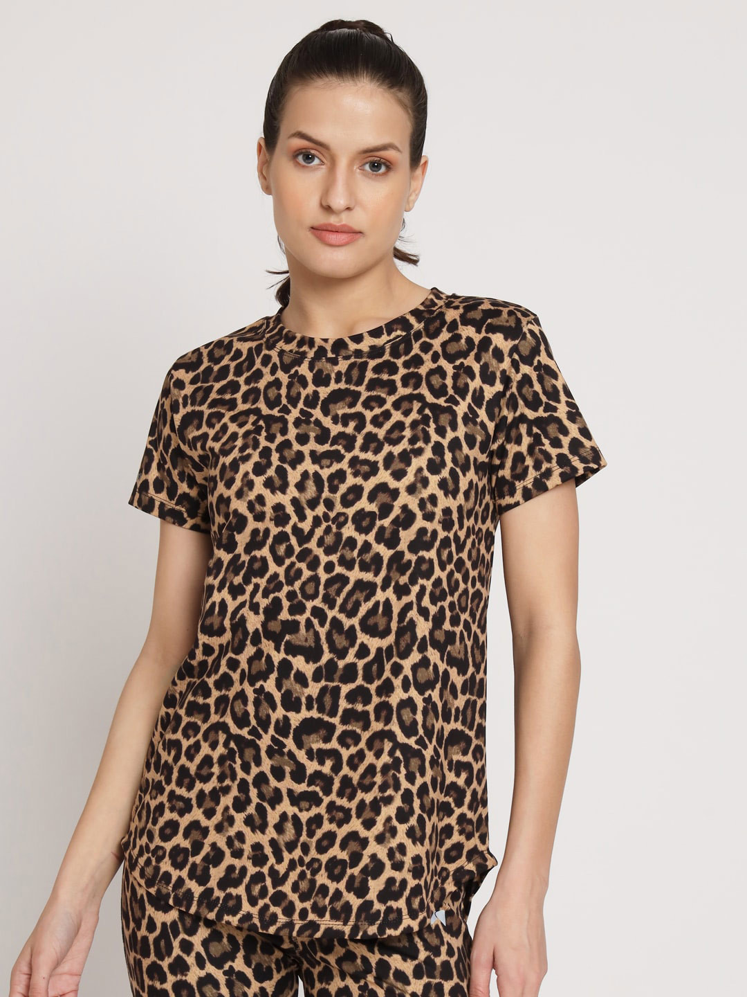 

MUSCLE TORQUE Animal Printed Sports T-shirt, Brown
