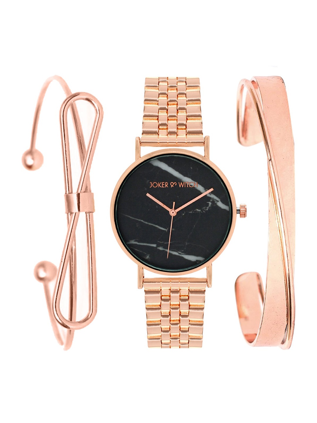 

JOKER & WITCH Women Watch Gift Set JWBS157, Rose gold