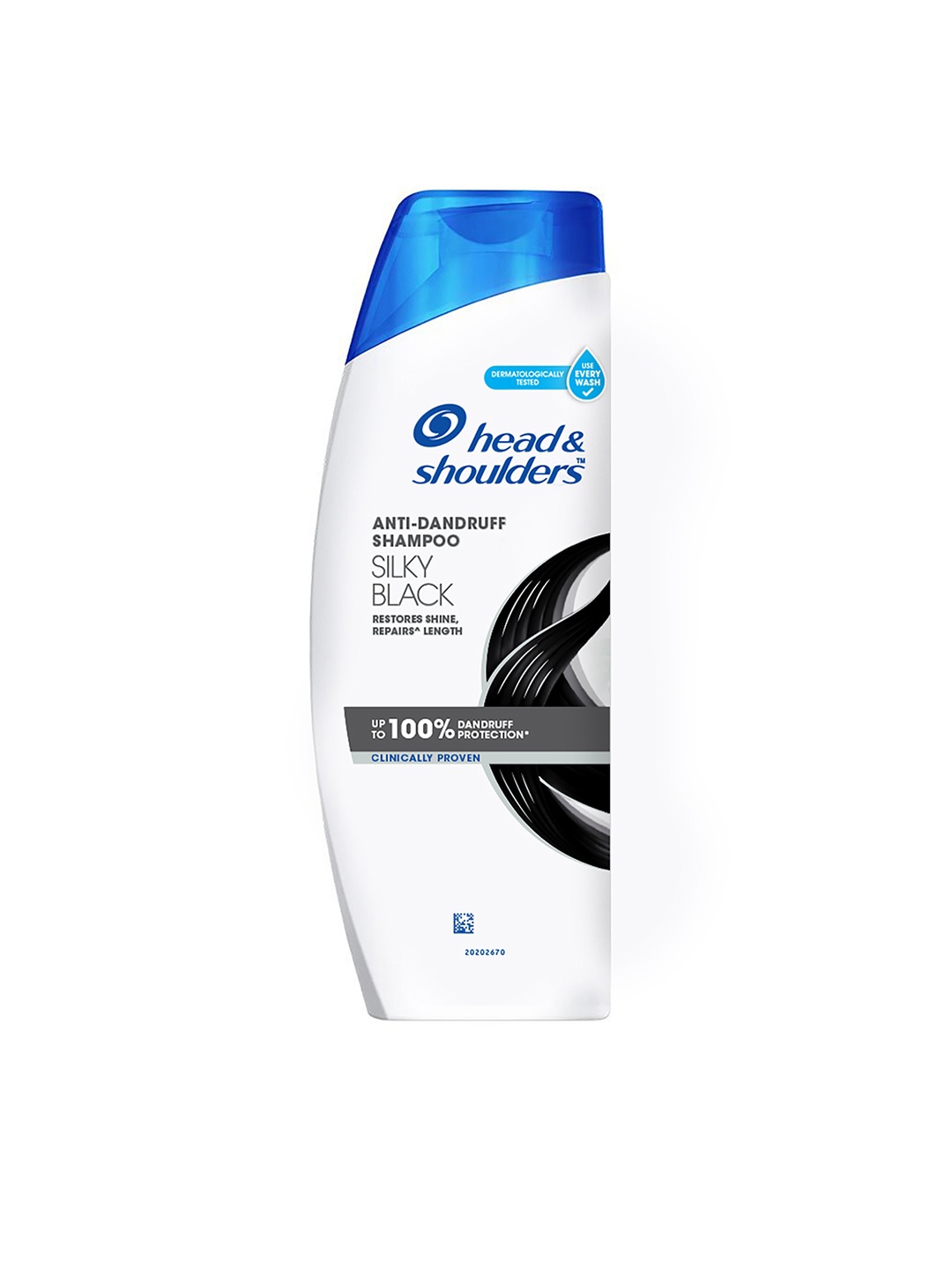 

Head & Shoulders Unisex Silky Black Anti-Dandruff Shampoo 180 ml, White