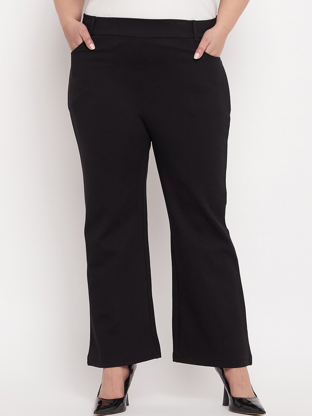 

CLORA CREATION PLUS Women Plus Size Bootcut Jeggings, Black