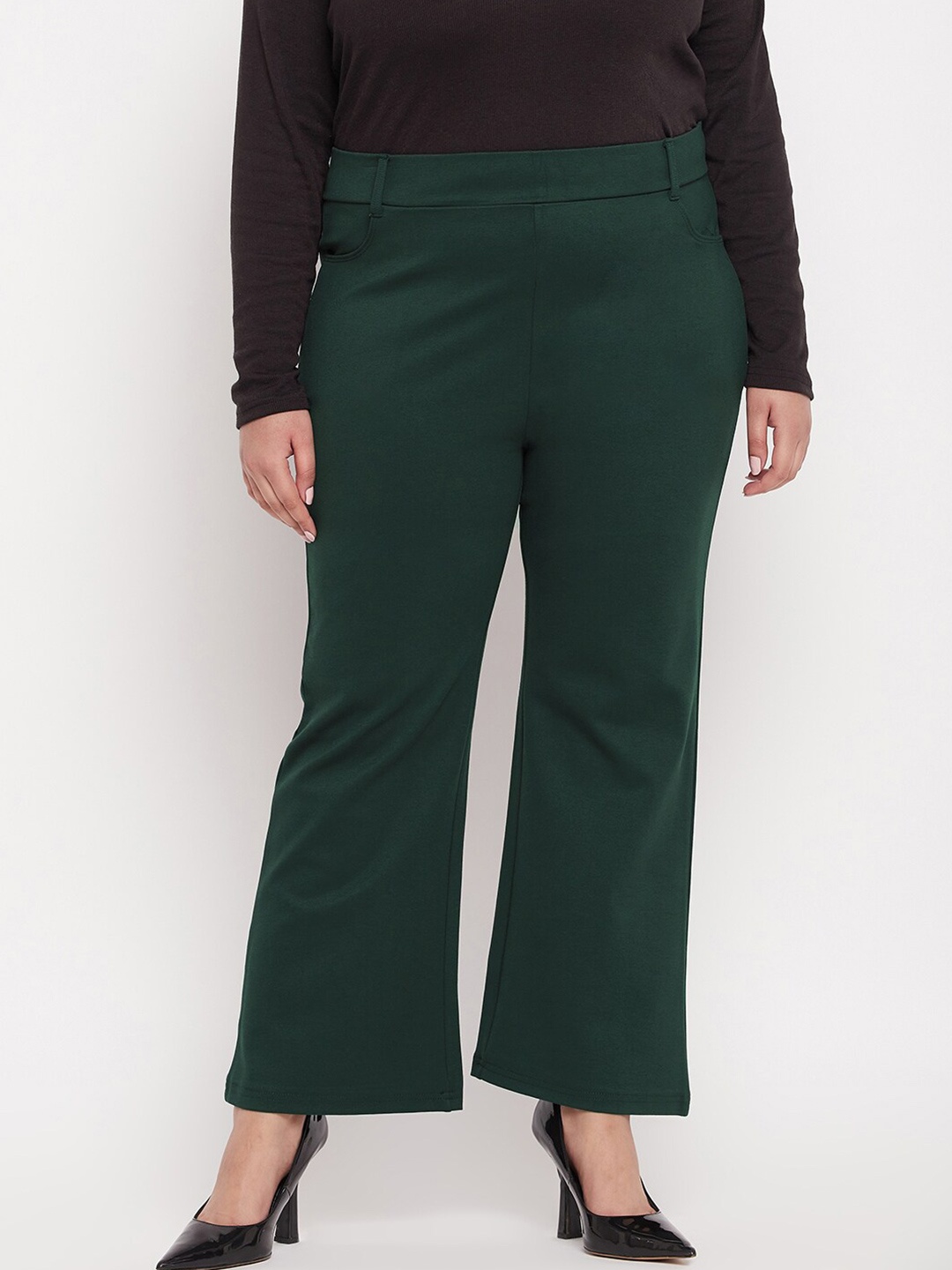 

CLORA CREATION PLUS Women Plus Size Bootcut Jeggings, Green