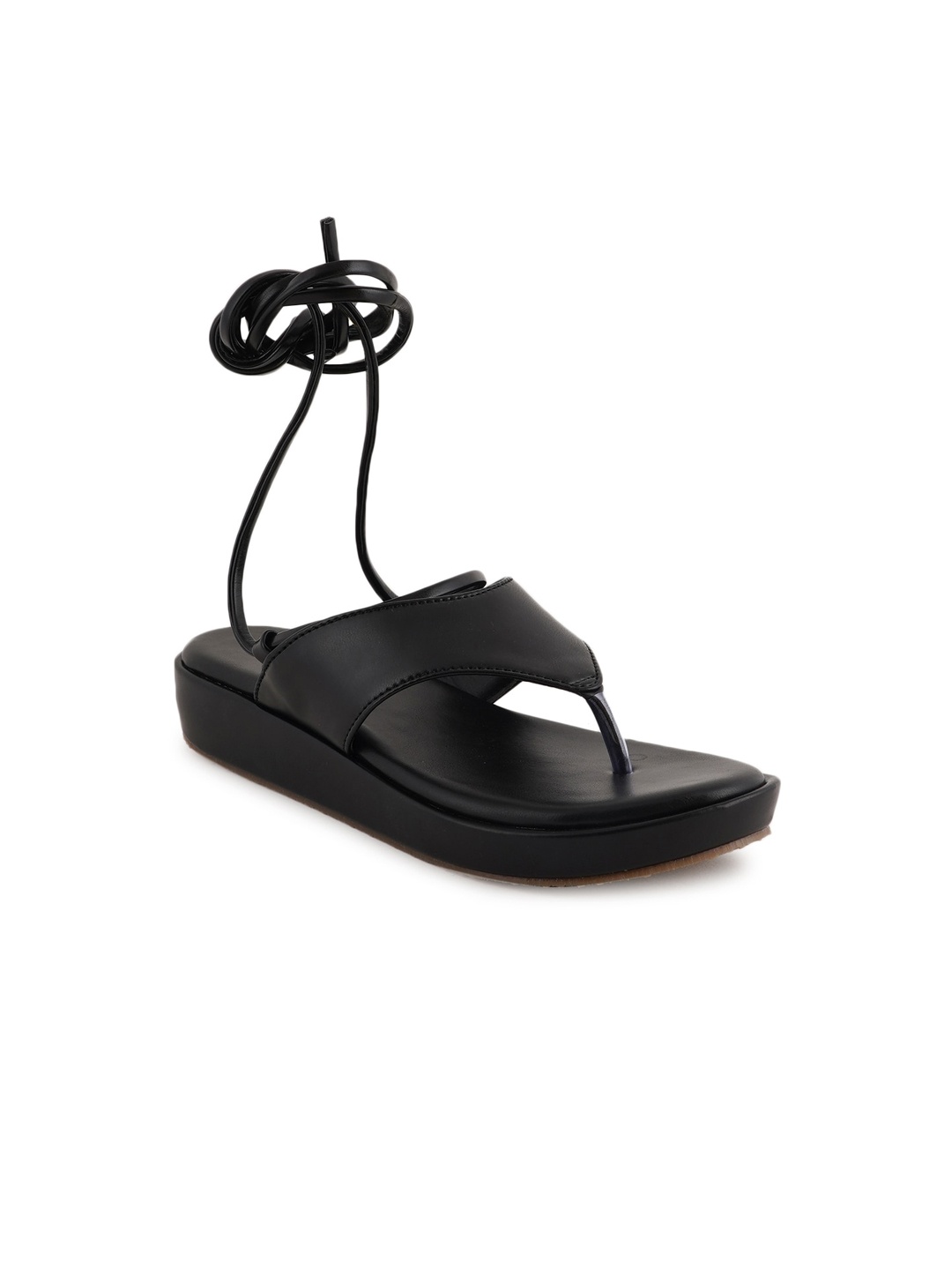 

Mast & Harbour Black Open Toe Gladiators