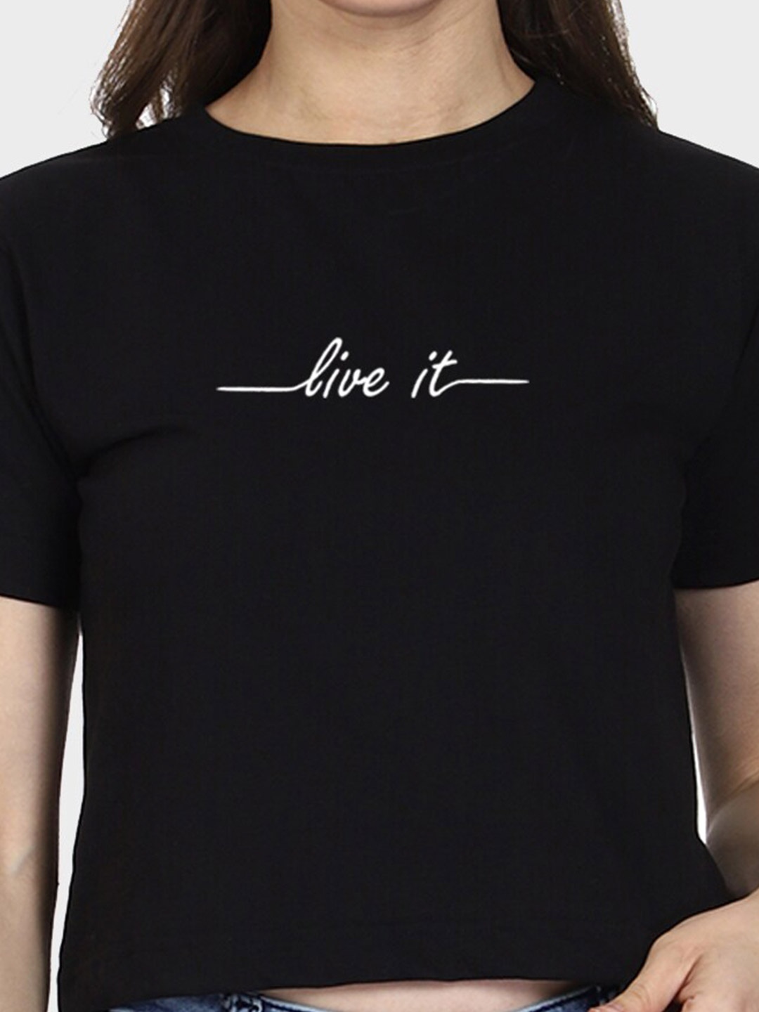 

T-SHIRT TRUCK Round Neck Cotton T-shirt, Black