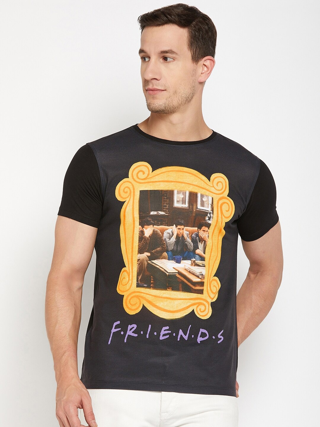 Wear Your Mind Graphic Printed Casual T-Shirt, Black