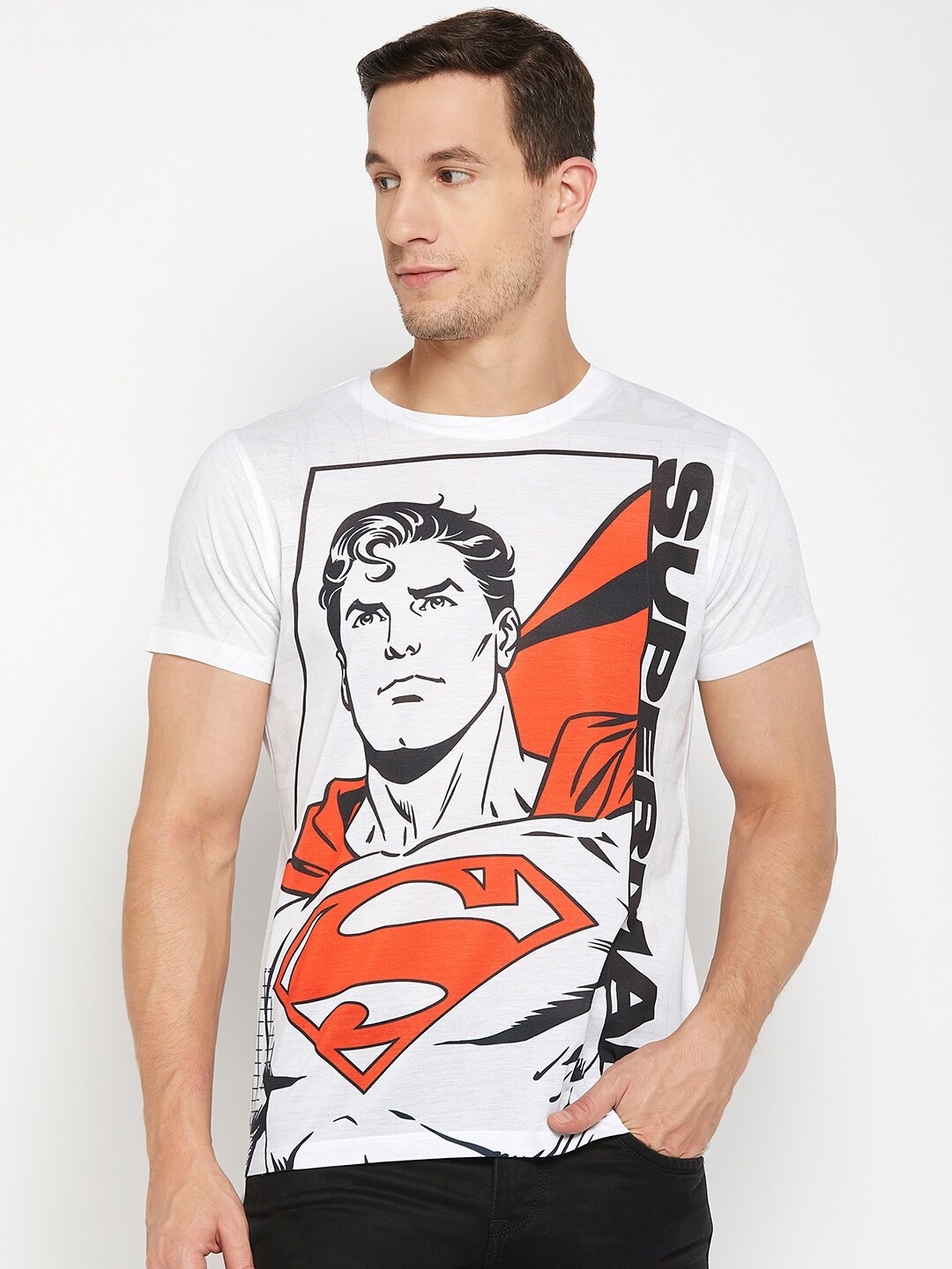 

Wear Your Mind Superman Printed T-shirt, White