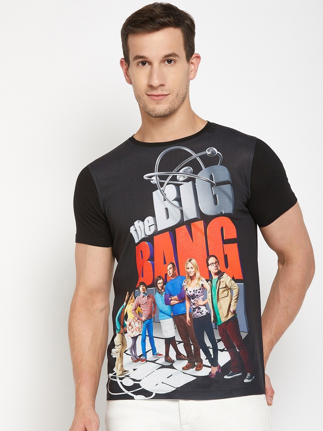 

Wear Your Mind The Big Bang Theory Printed Round Neck T-shirt, Black