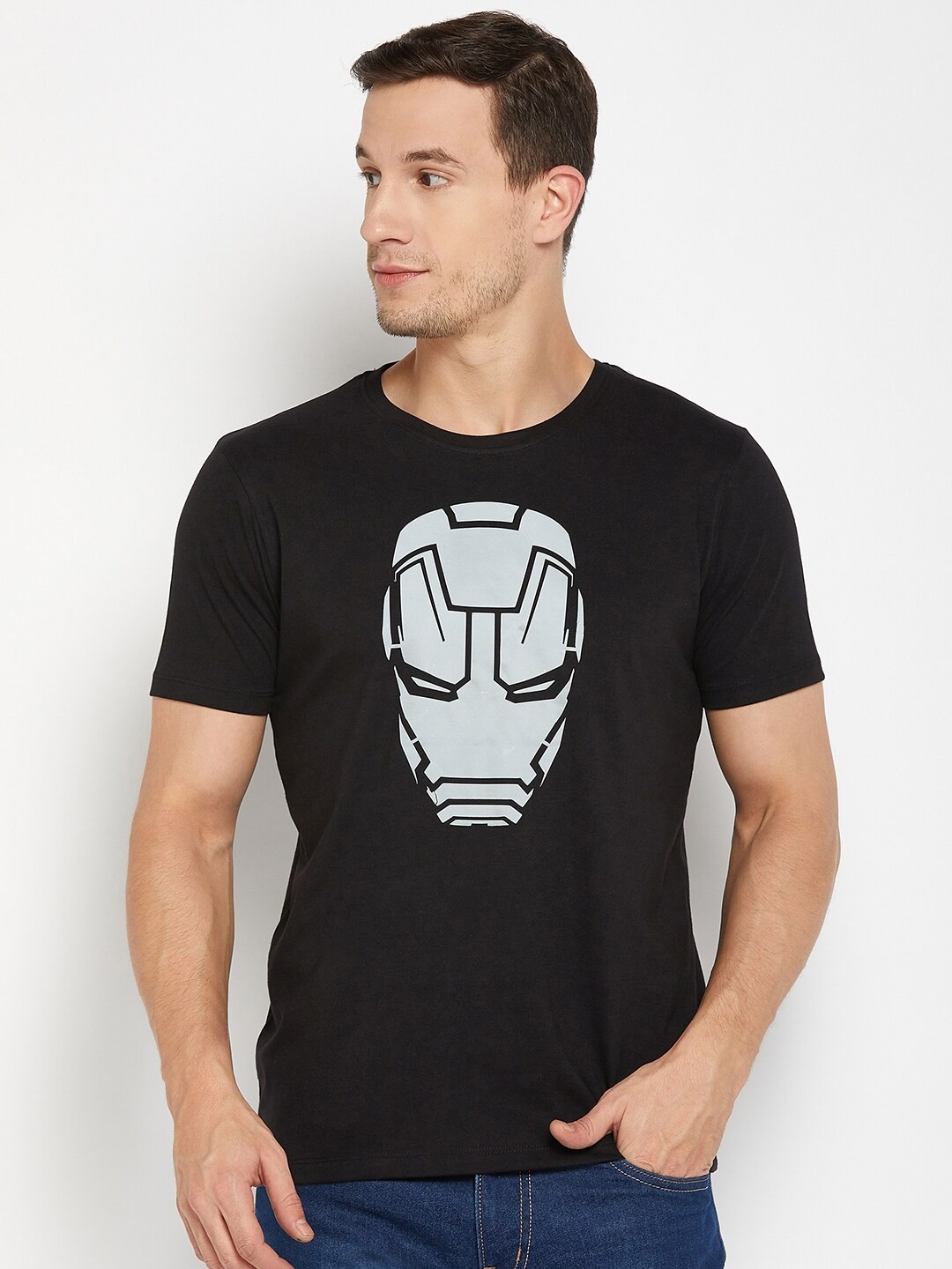 

Wear Your Mind Iron Man Printed Pure Cotton T-shirt, Blue