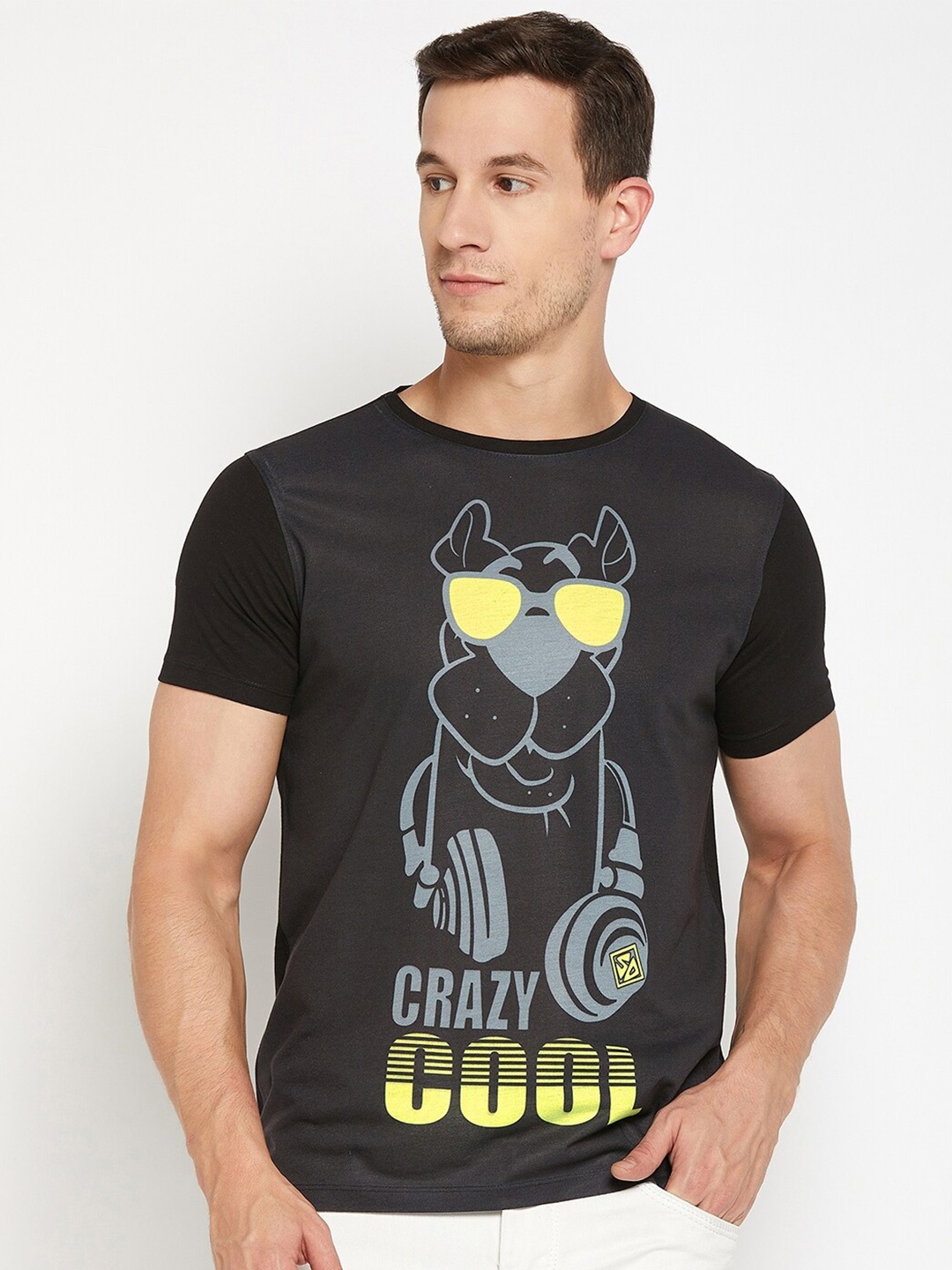 

Wear Your Mind Scooby Doo Printed T-shirt, Black