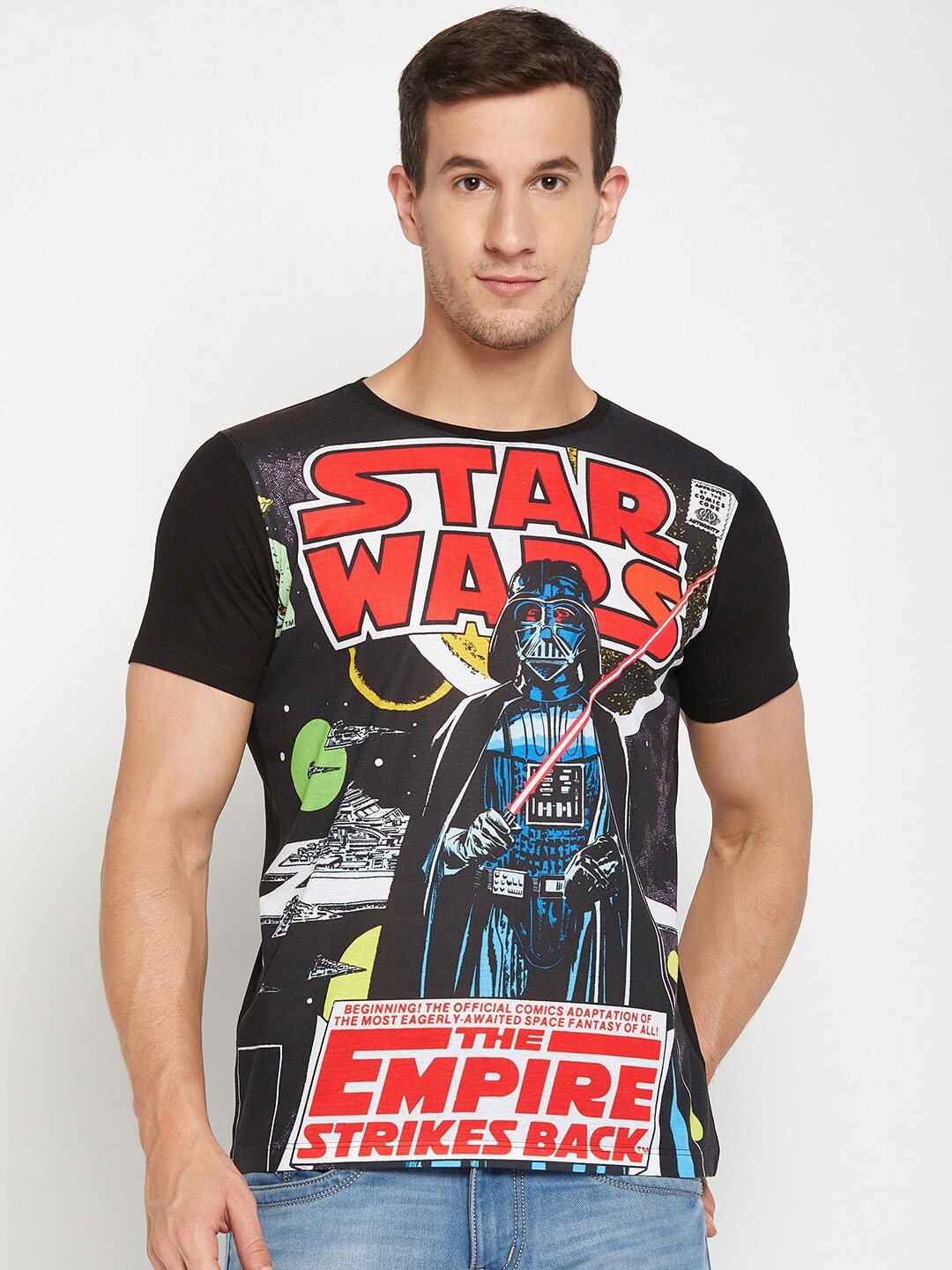 

Wear Your Mind Star Wars Printed T-shirt, Black