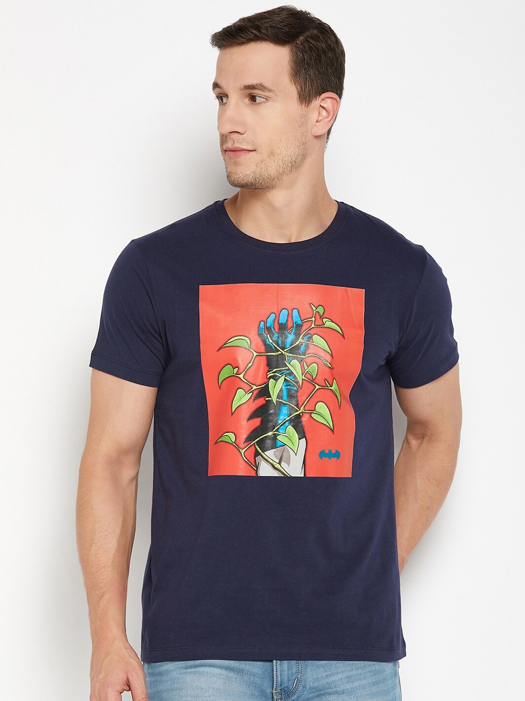 

Wear Your Mind Graphic Printed Pure Cotton T-shirt, Blue