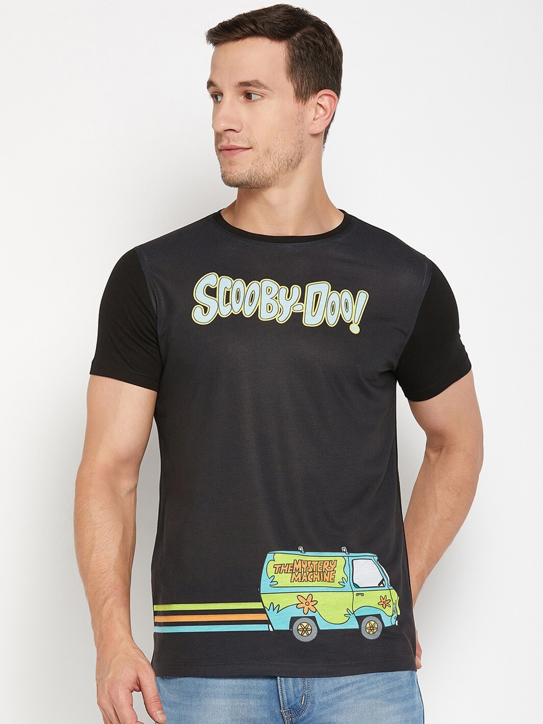 

Wear Your Mind Scooby Doo Printed T-shirt, Black