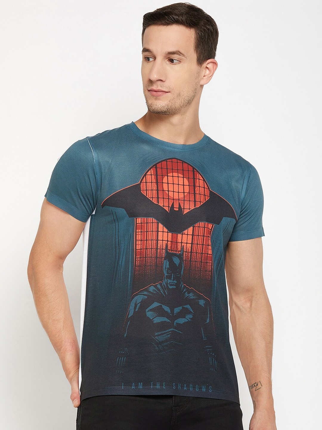 

Wear Your Mind Batman Printed Regular Fit T-shirt, Blue