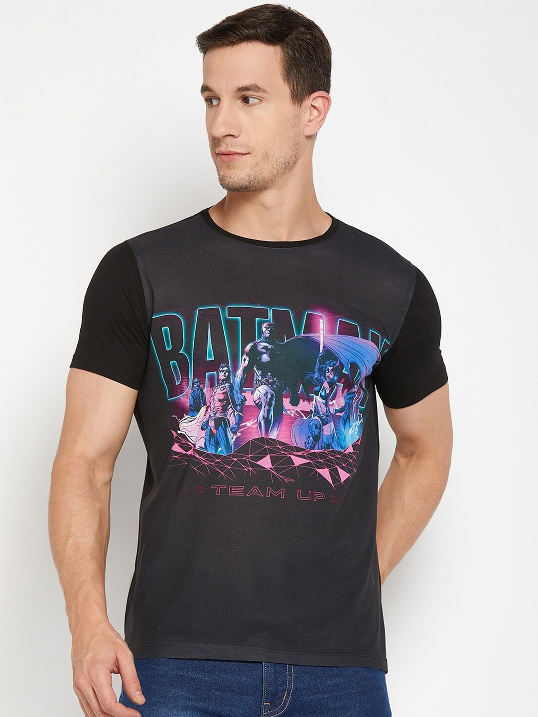 

Wear Your Mind Batman Printed Casual T-shirt, Black