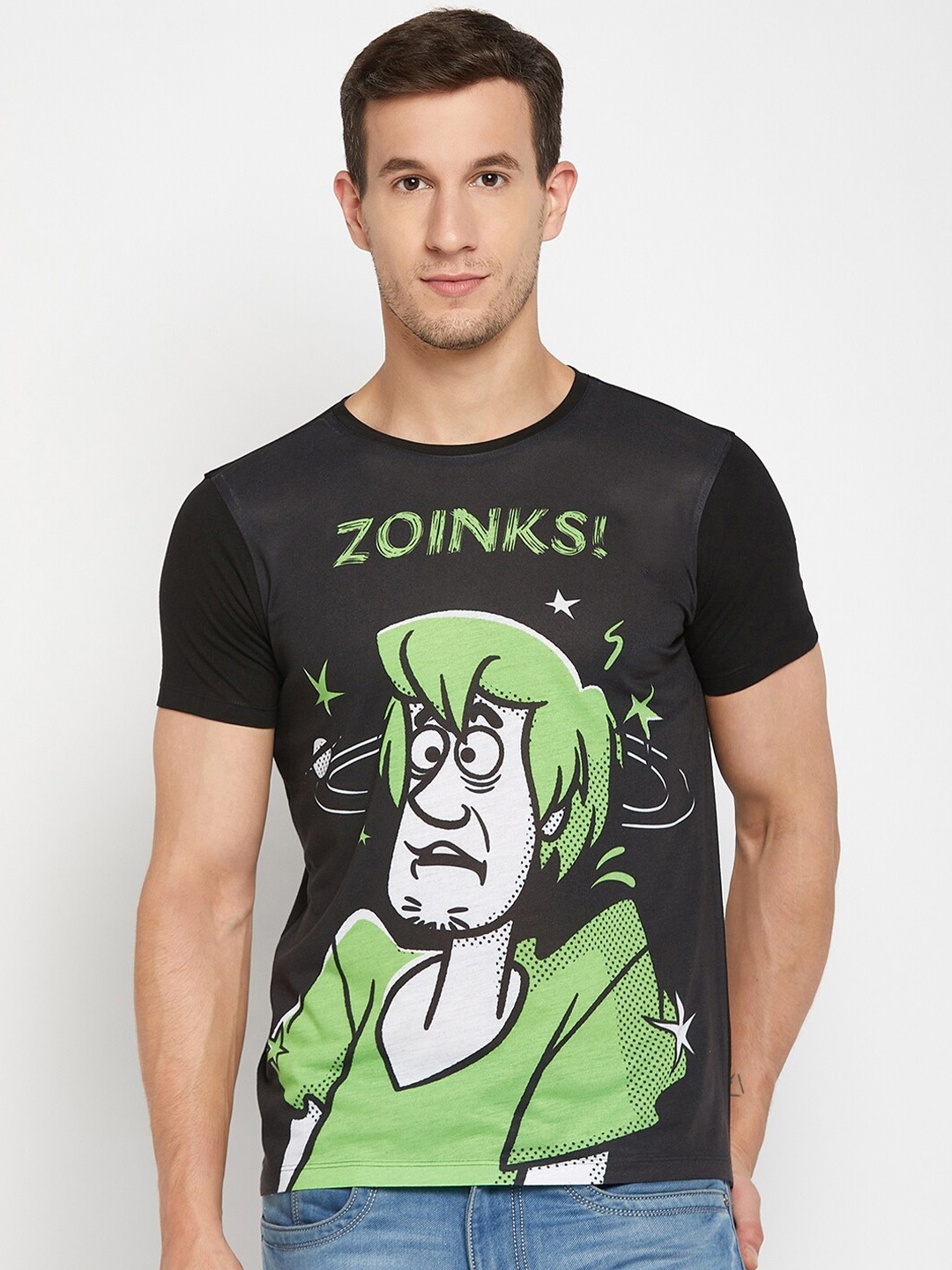 

Wear Your Mind Scooby-Doo Printed Round Neck T-shirt, Black