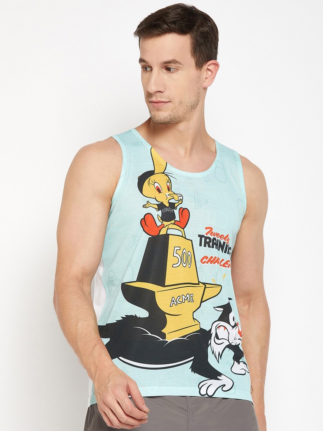 

Wear Your Mind Looney Tunes Printed T-shirt, Blue