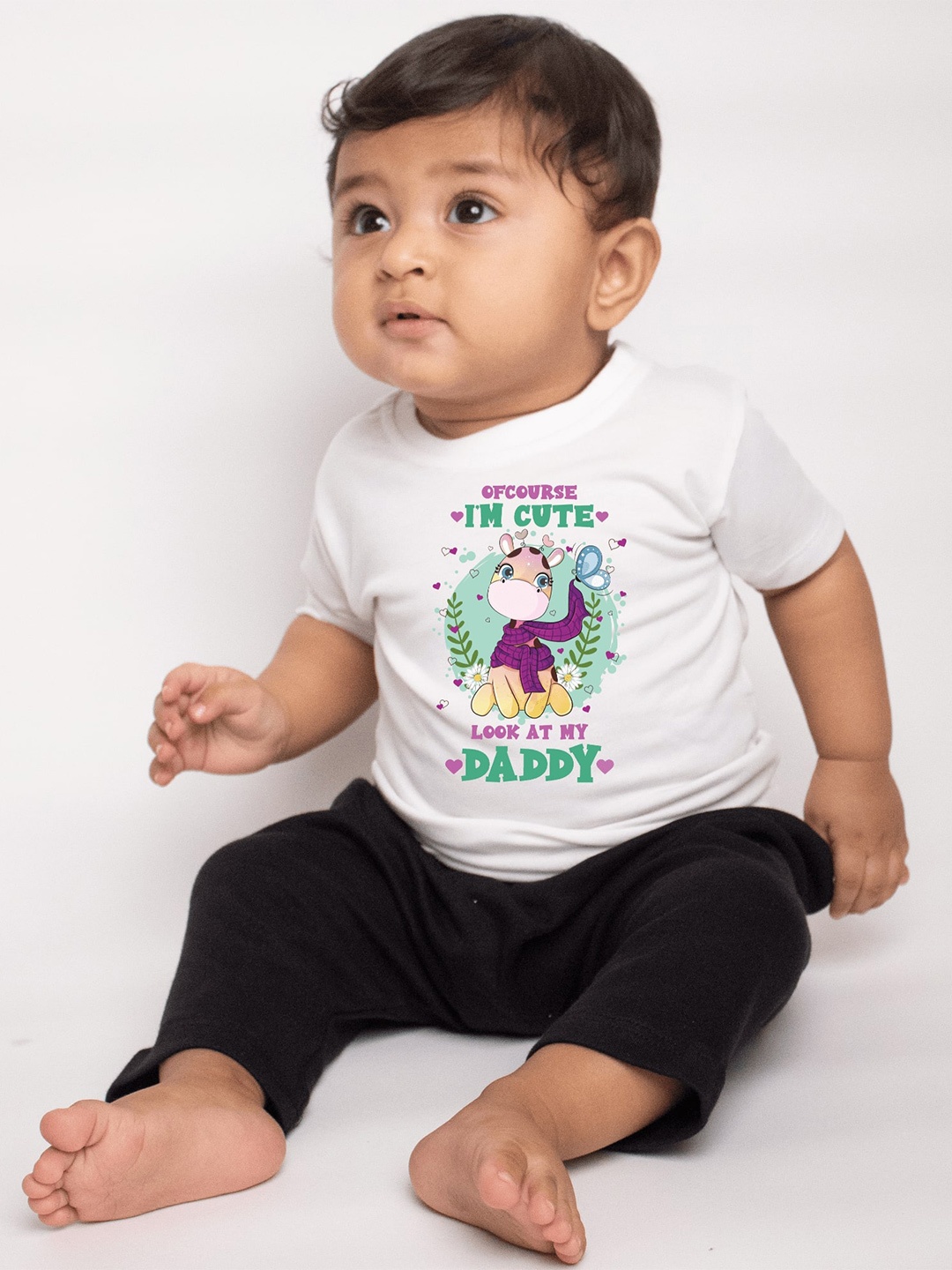 

KNITROOT Kids Graphic Printed Cotton T-shirt, White