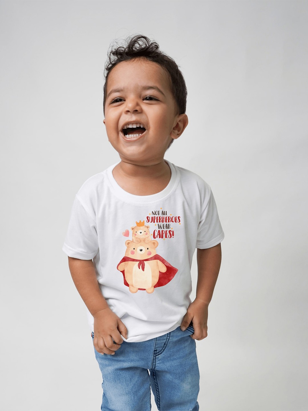 

KNITROOT Kids Graphic Printed Cotton T-shirt, White