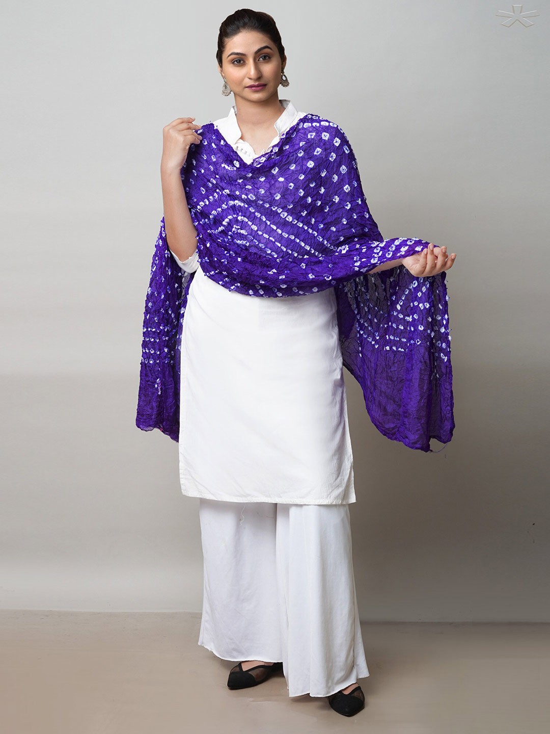 

Unnati Silks Bandhani Printed Dupatta, Blue