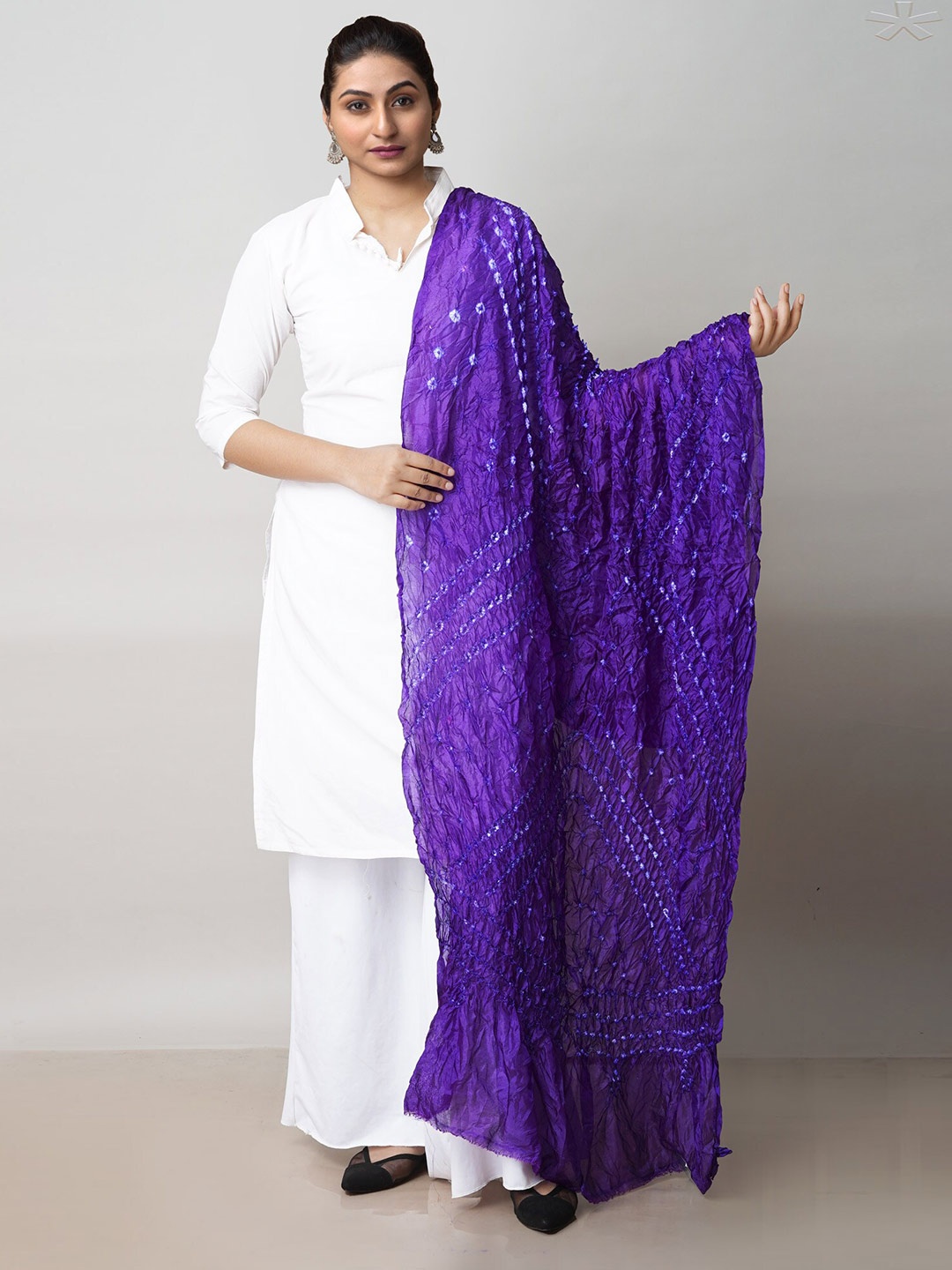 

Unnati Silks Bandhani Printed Dupatta, Blue