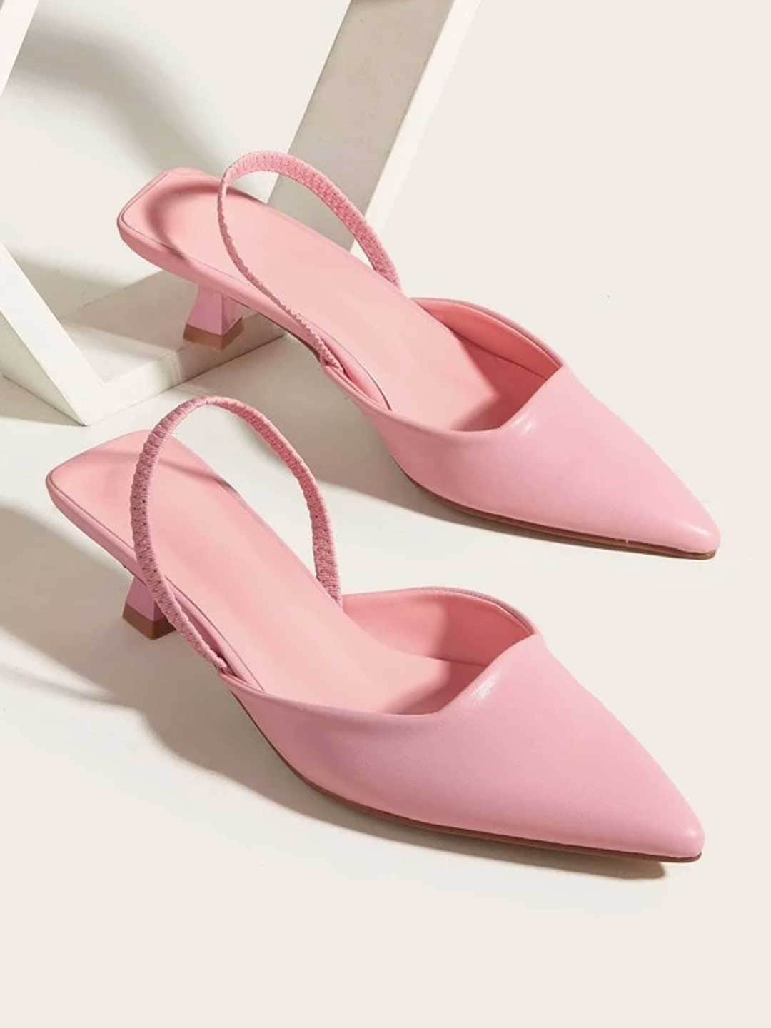 

Shoetopia Block Pumps Heels, Pink