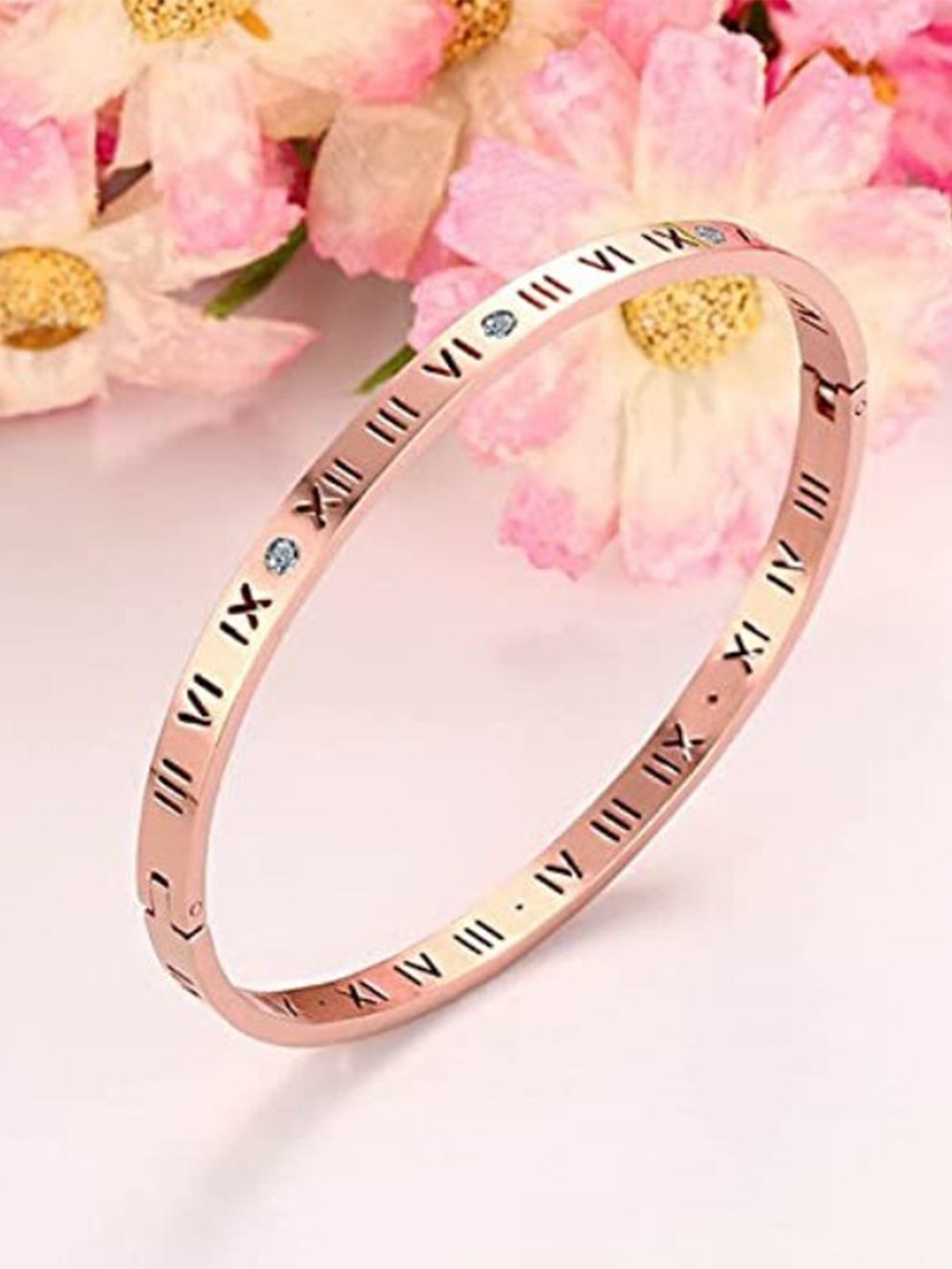

VIEN Rose Gold-Plated Kada Bracelet