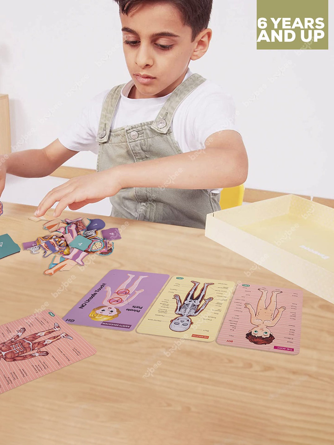 

BAYBEE Kids Wooden Human Body Parts Structure Jigsaw Puzzle, Purple