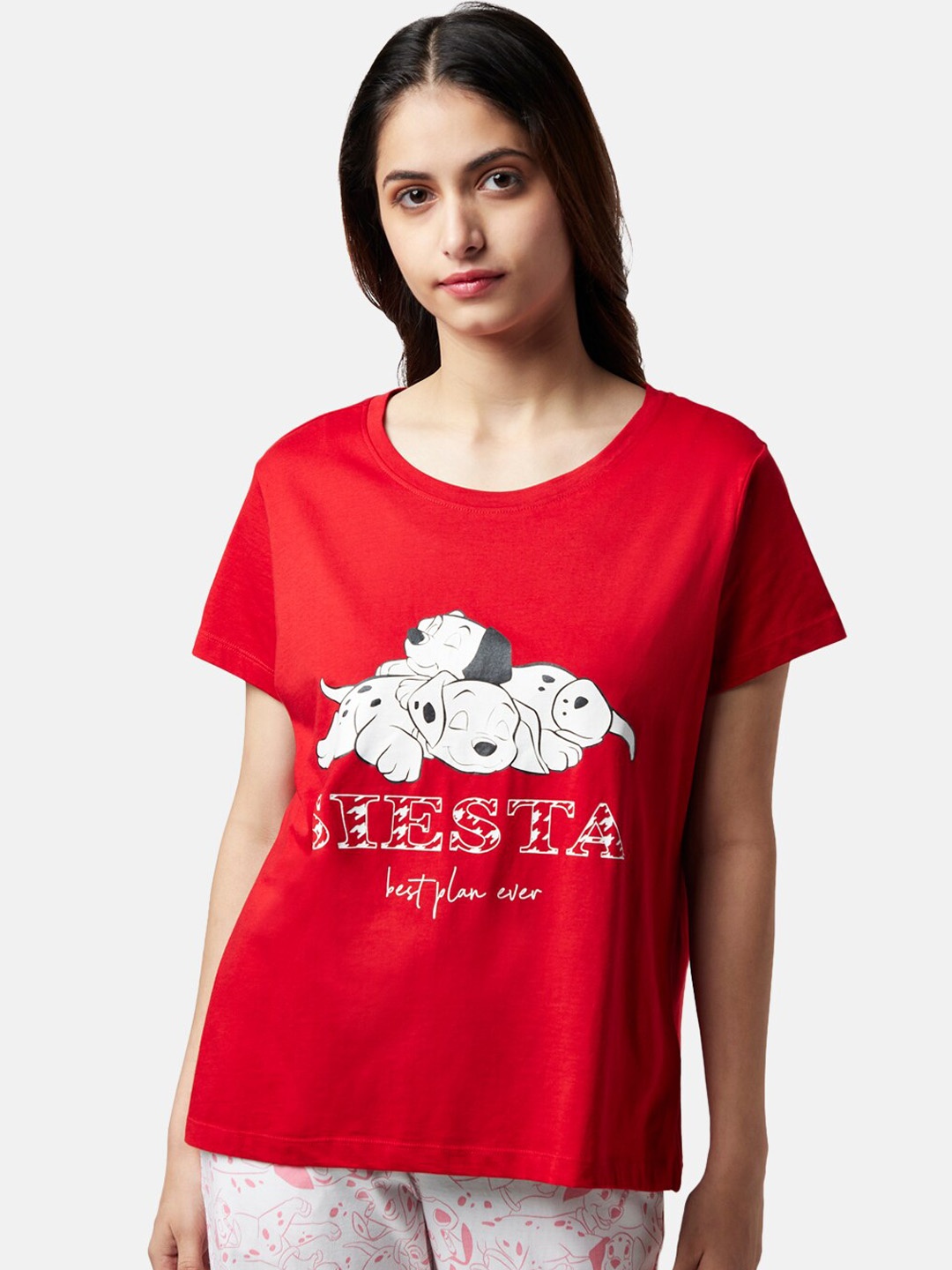 

Dreamz by Pantaloons Graphic Printed Cotton T-shirt, Red