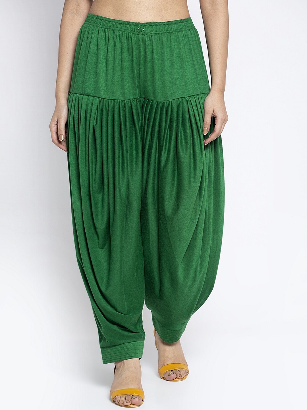 

GRACIT Women Mid-Rise Lycra Patiala, Green