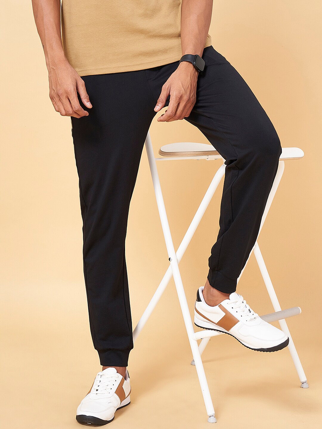 

Ajile by Pantaloons Men Slim Fit Joggers, Black
