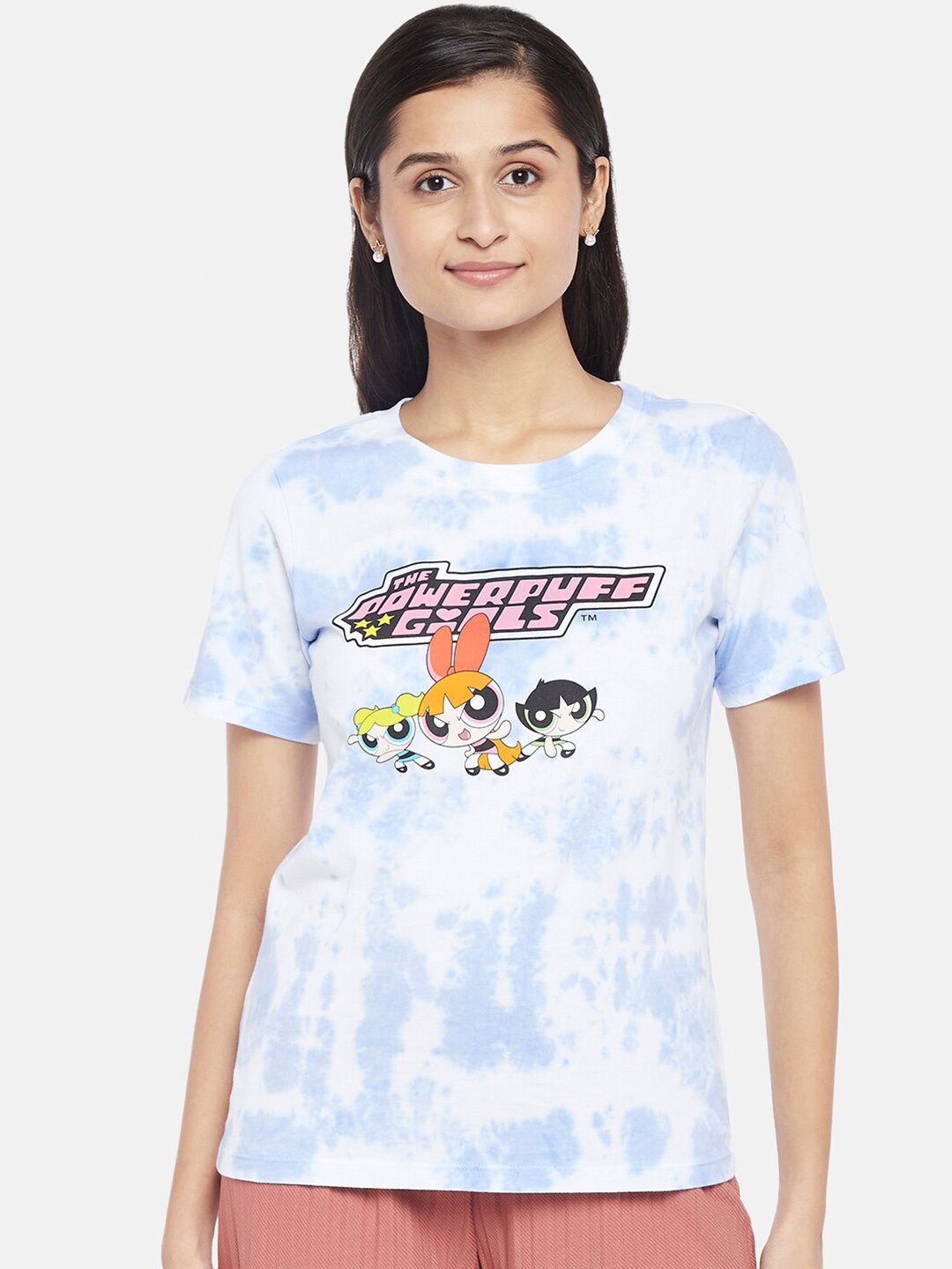 

Honey by Pantaloons Graphic Printed Cotton T-shirt, Blue