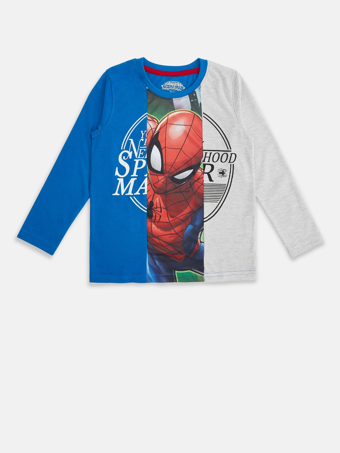 

Pantaloons Junior Boys Spider Man Printed Cotton T-shirt, Blue