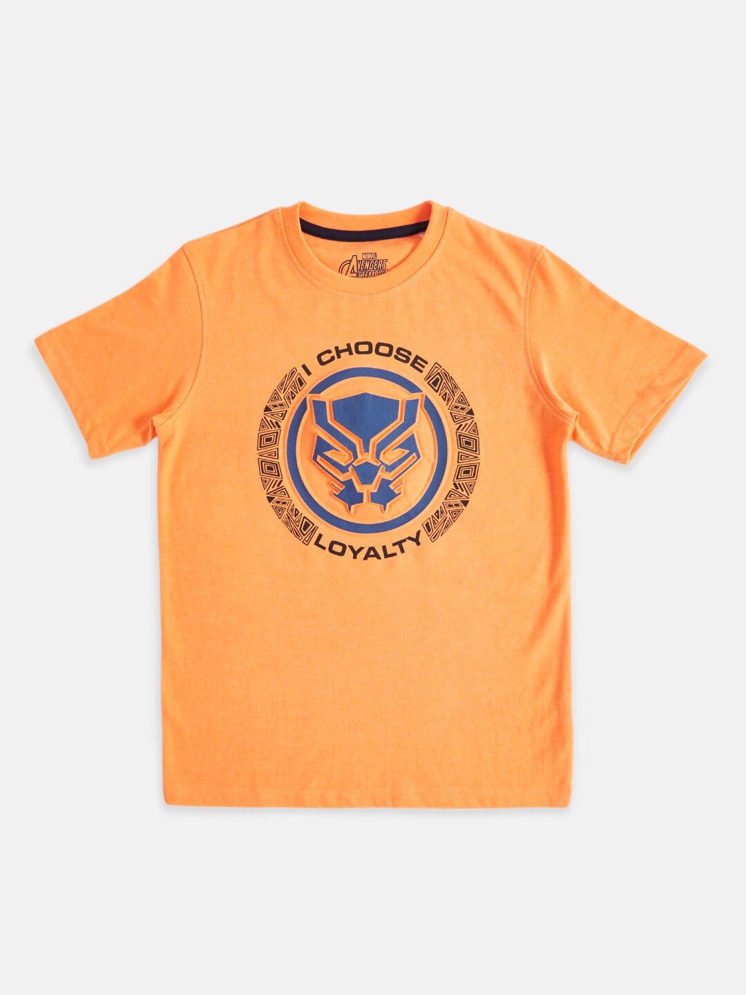 

Pantaloons Junior Boys Graphic Printed Cotton T-Shirt, Orange