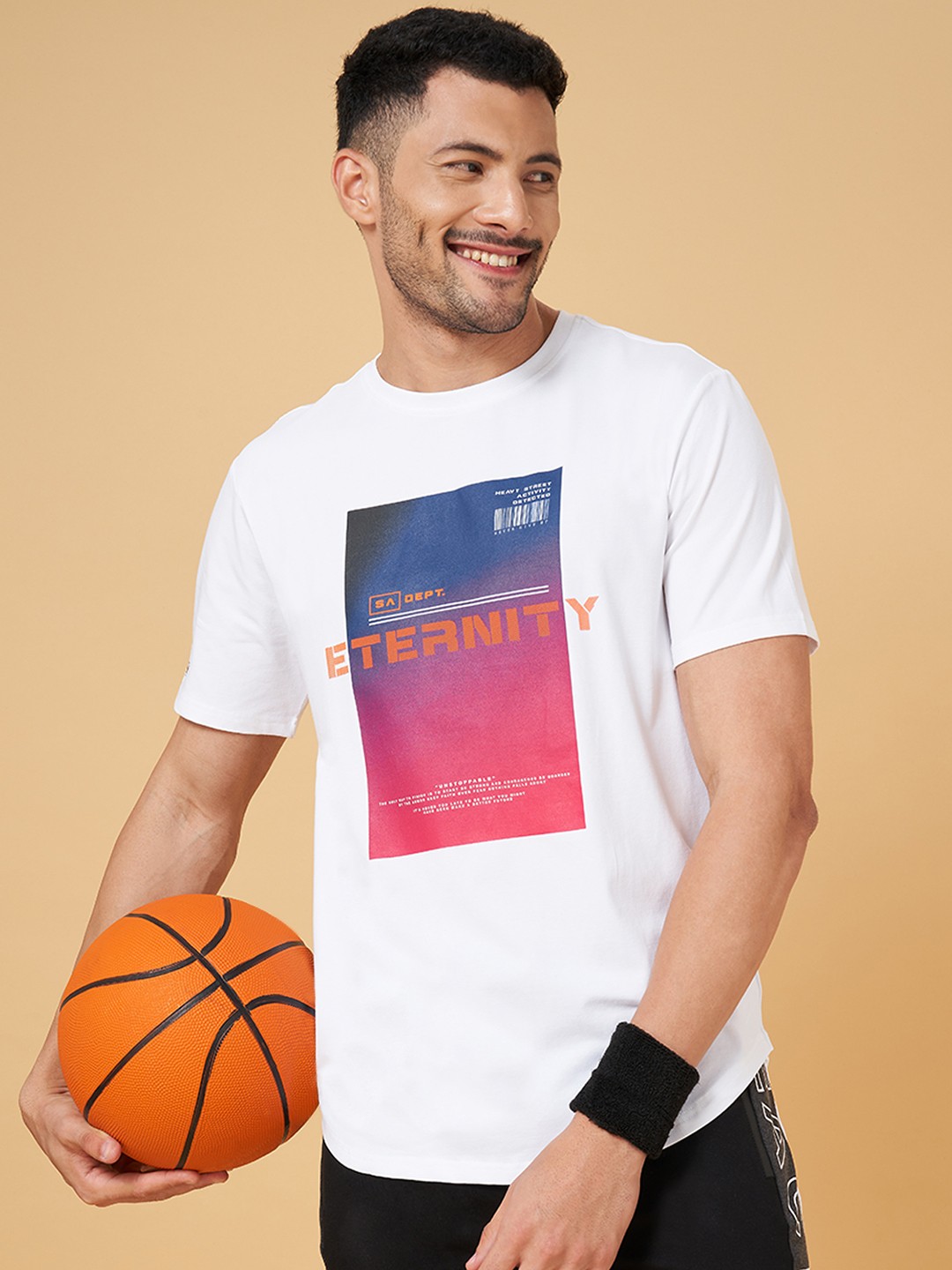 

Street Armor by Pantaloons Typography Printed Sports T-shirt, White