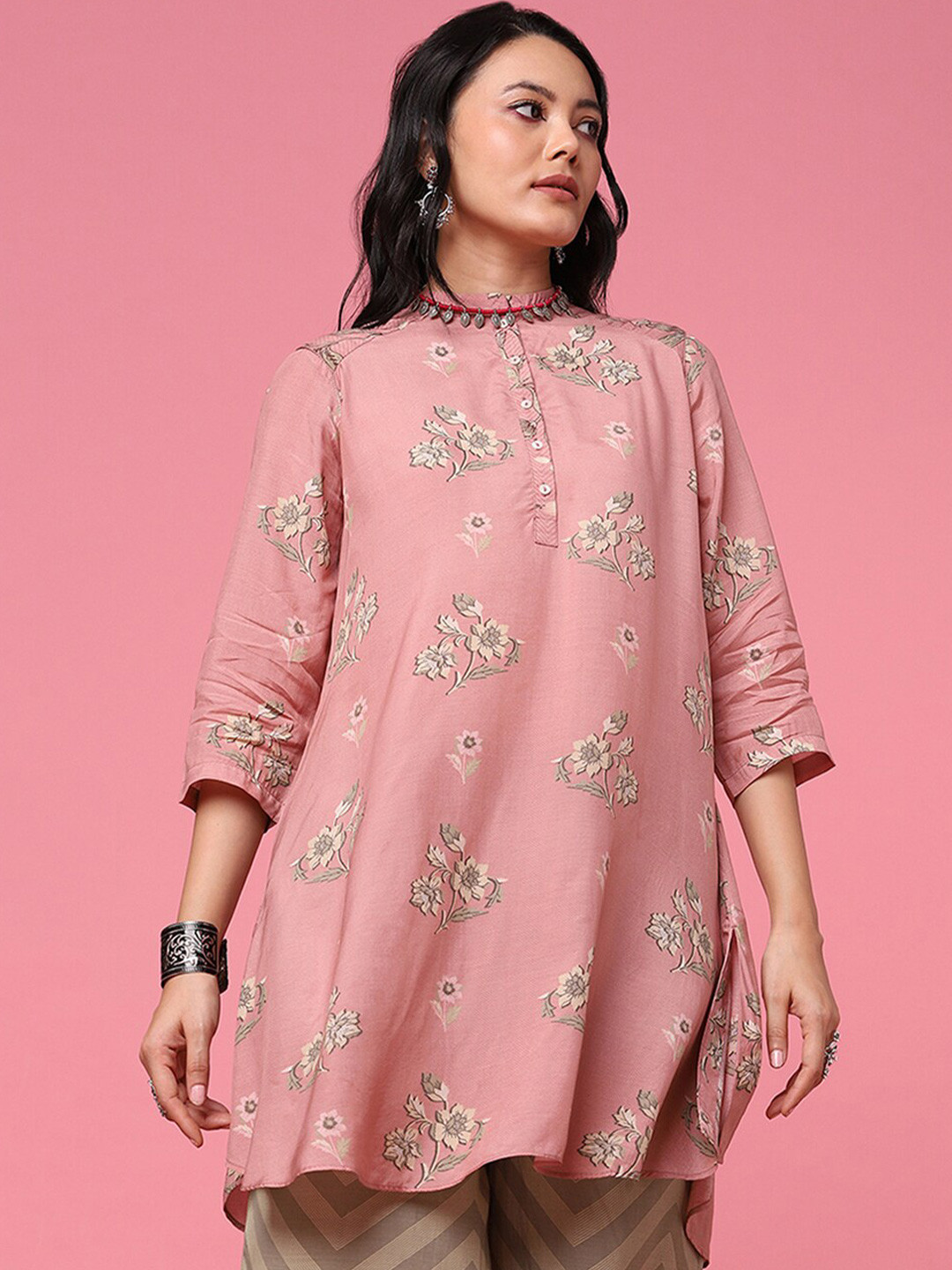 

Marigold Lane Floral Printed Tunic, Pink