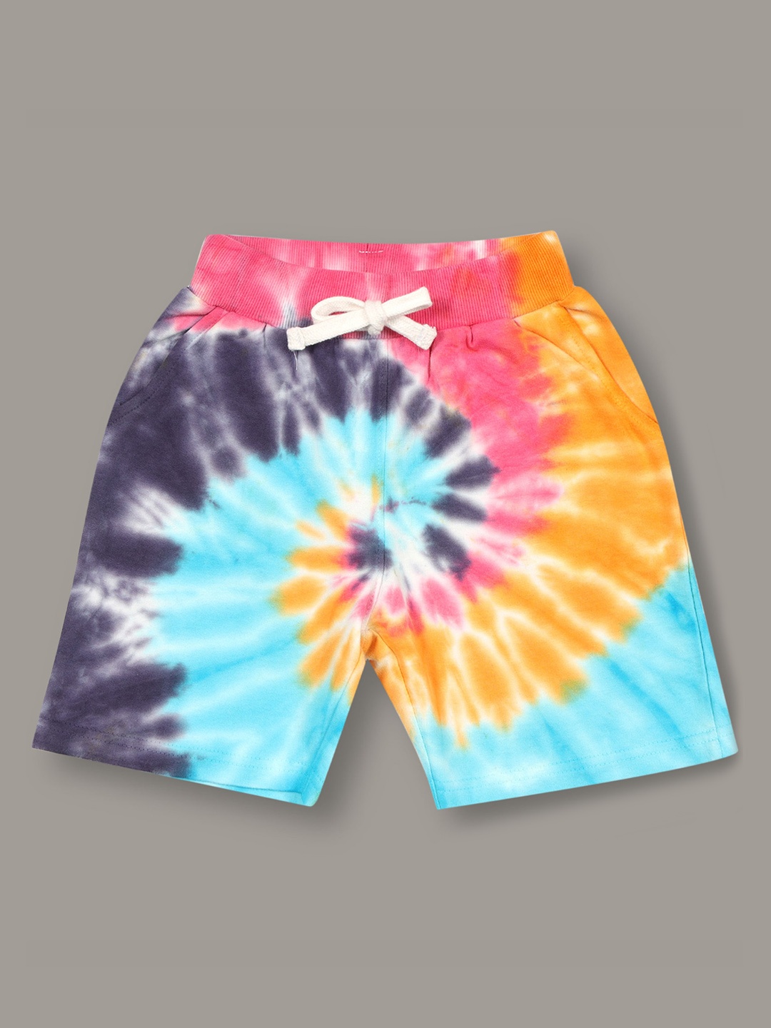 

Jumping Joey Boys Tie & Dye Mid-Rise Cotton Shorts, Blue