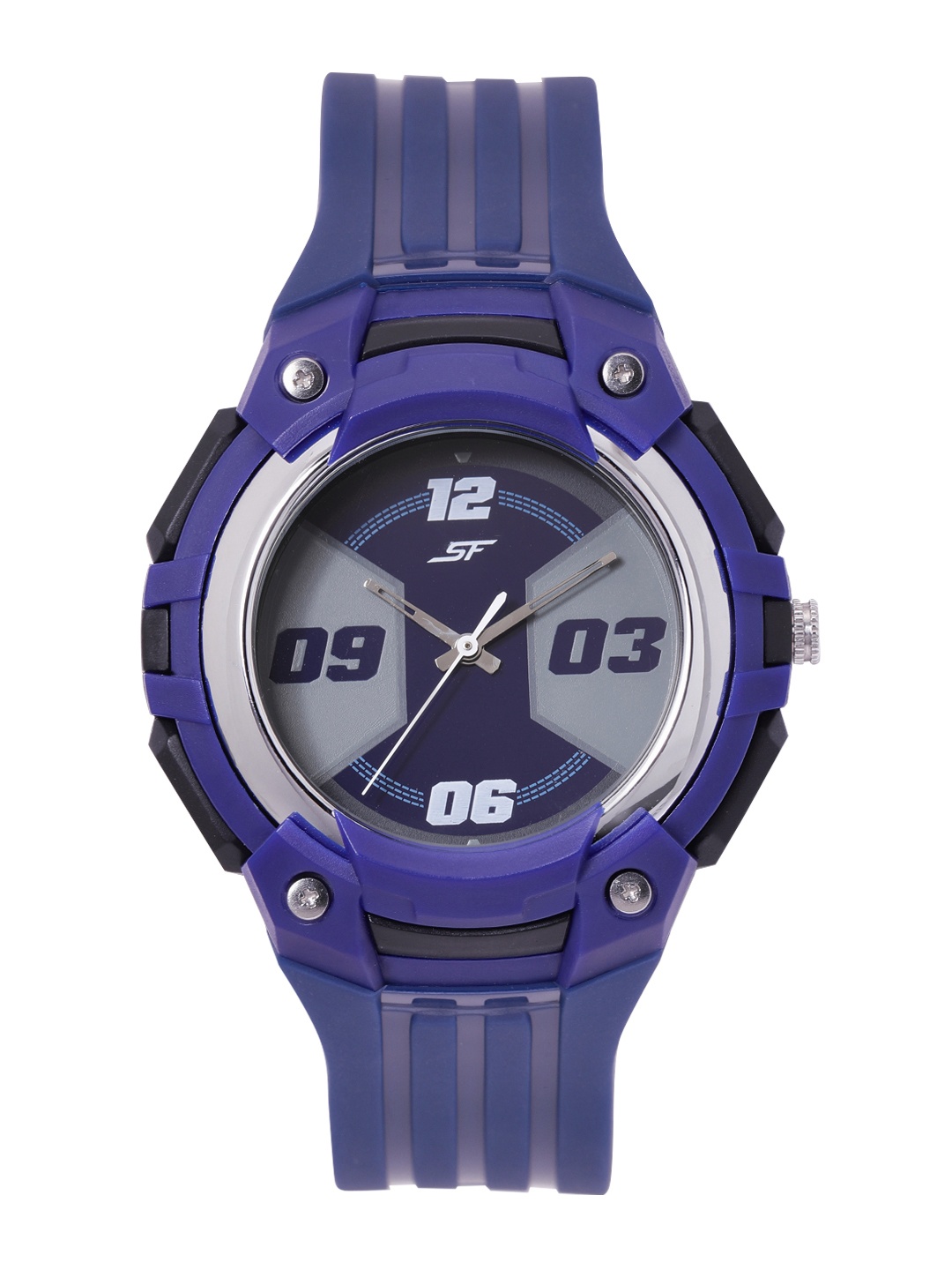 

Sonata Men Super Fiber Economy Dial & Straps Analogue Watch NP77113PP02W, Navy blue