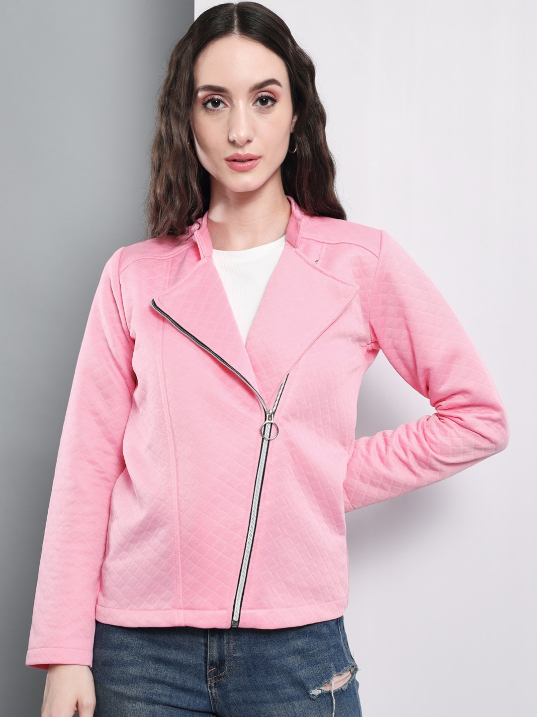 

BAESD Lapel Collar Tailored Jacket, Pink