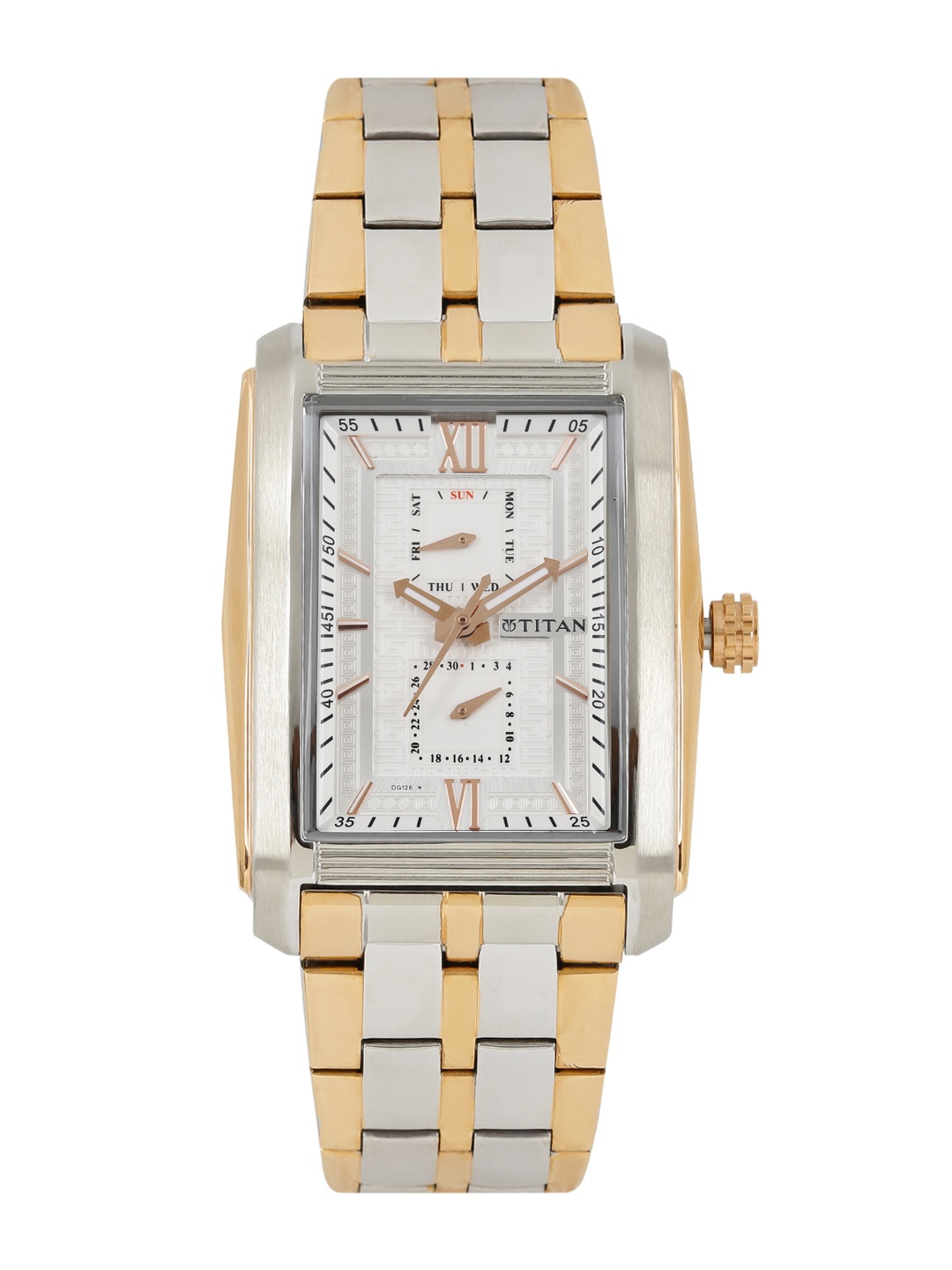 

Titan Men White Analogue Watch 1724KM01
