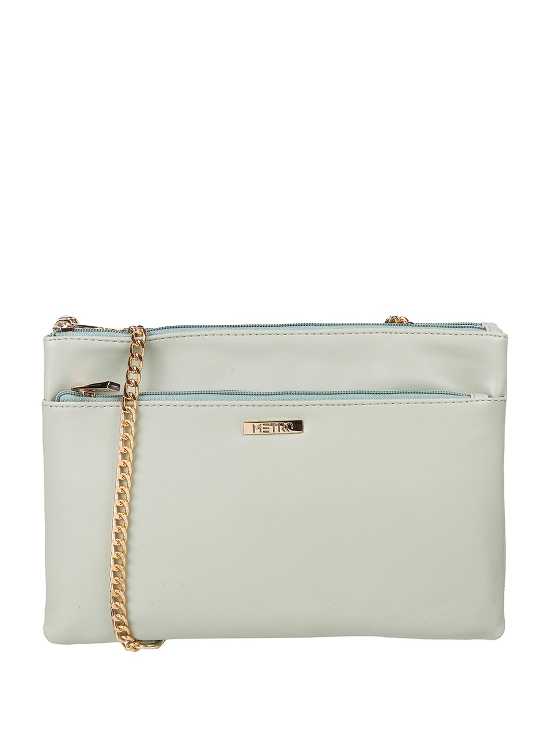 

Metro Embellished Structured Sling Bag, Green