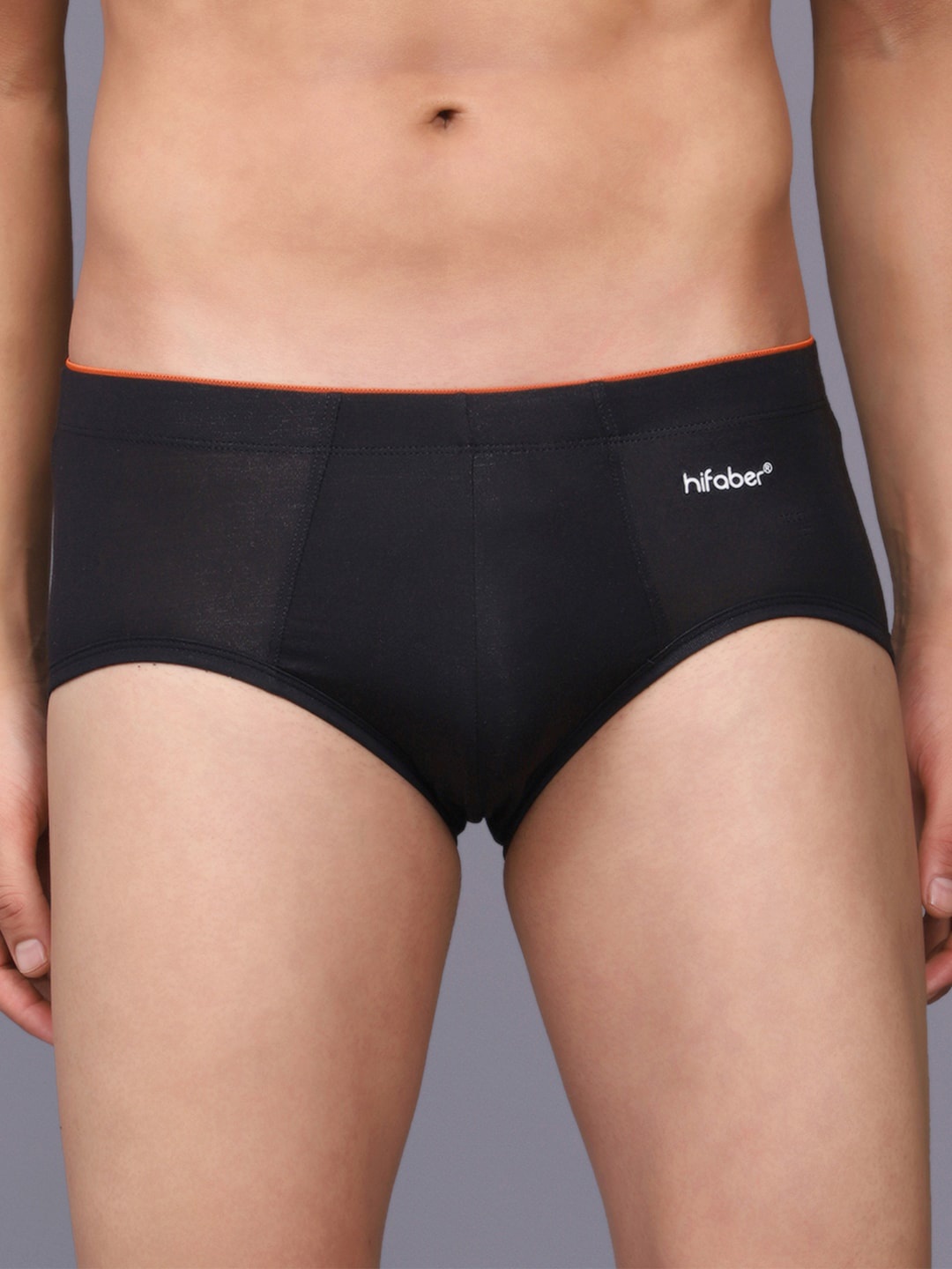 Hifaber Men Pack of 2 Anti Bacterial Hipster Briefs H0661 + H0664_S, Black