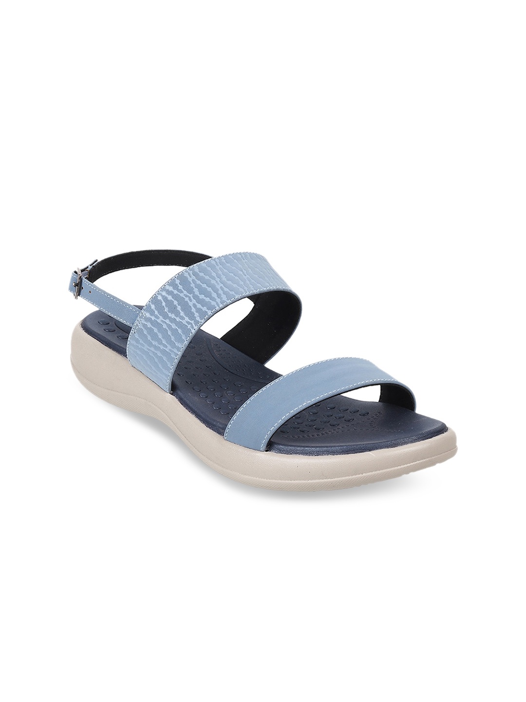 

Mochi Colourblocked Comfort Heels, Blue