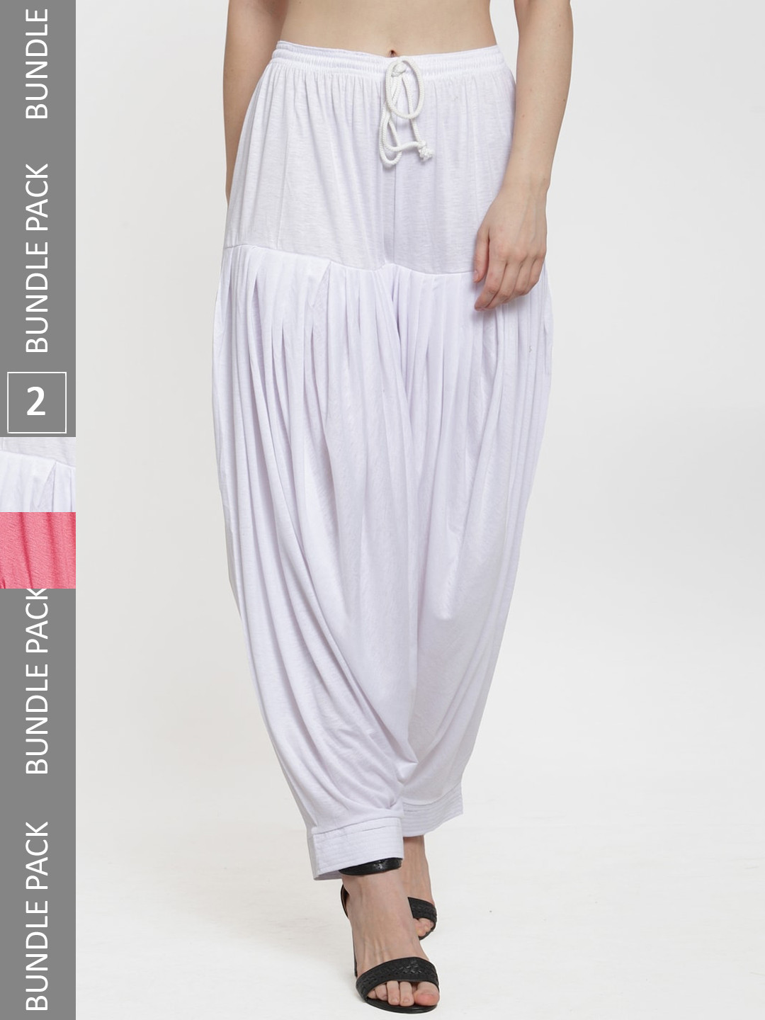 

GRACIT Women Pack Of 2 Mid-Rise Patiala, White