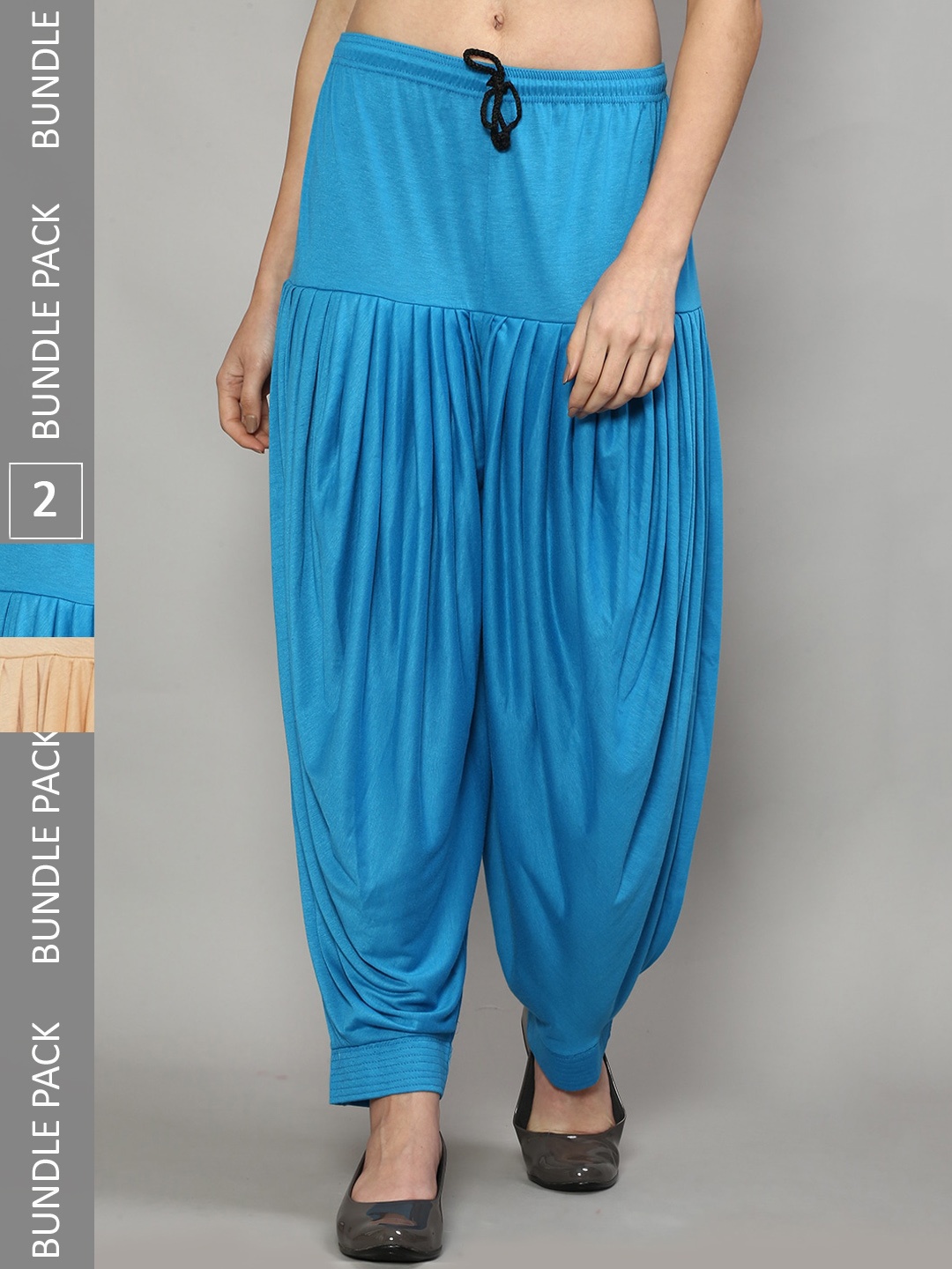 

GRACIT Women Pack Of 2 Loose-Fit Patiala Salwar, Nude