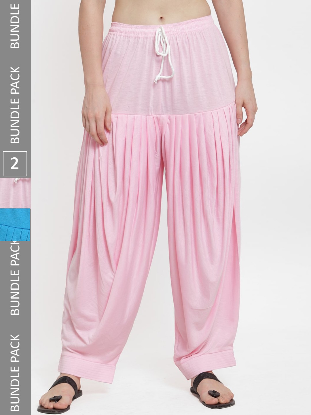 

GRACIT Women Pack of 2 Loose Fit Patiala, Pink