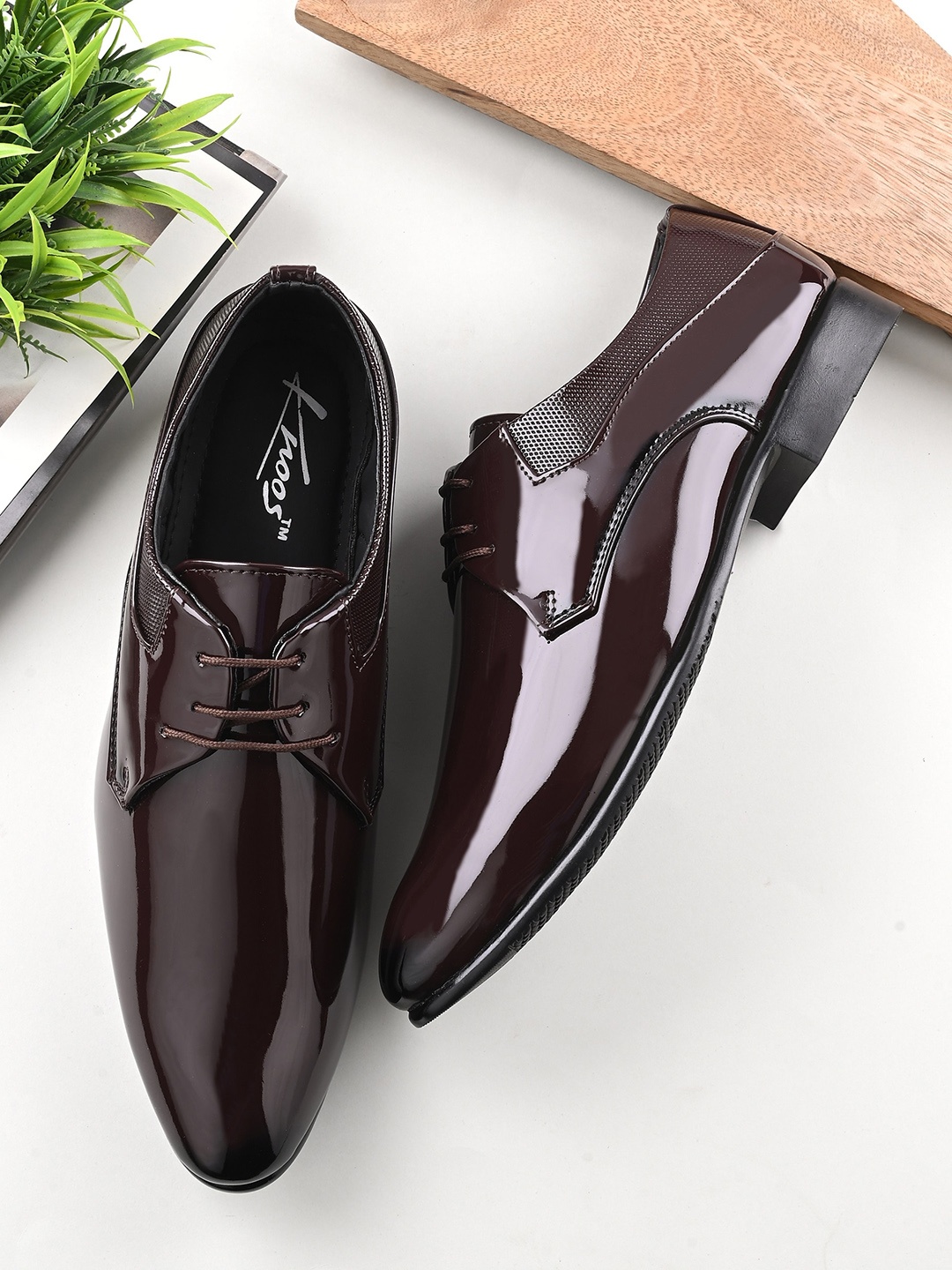 

knoos Men Formal Derbys, Brown