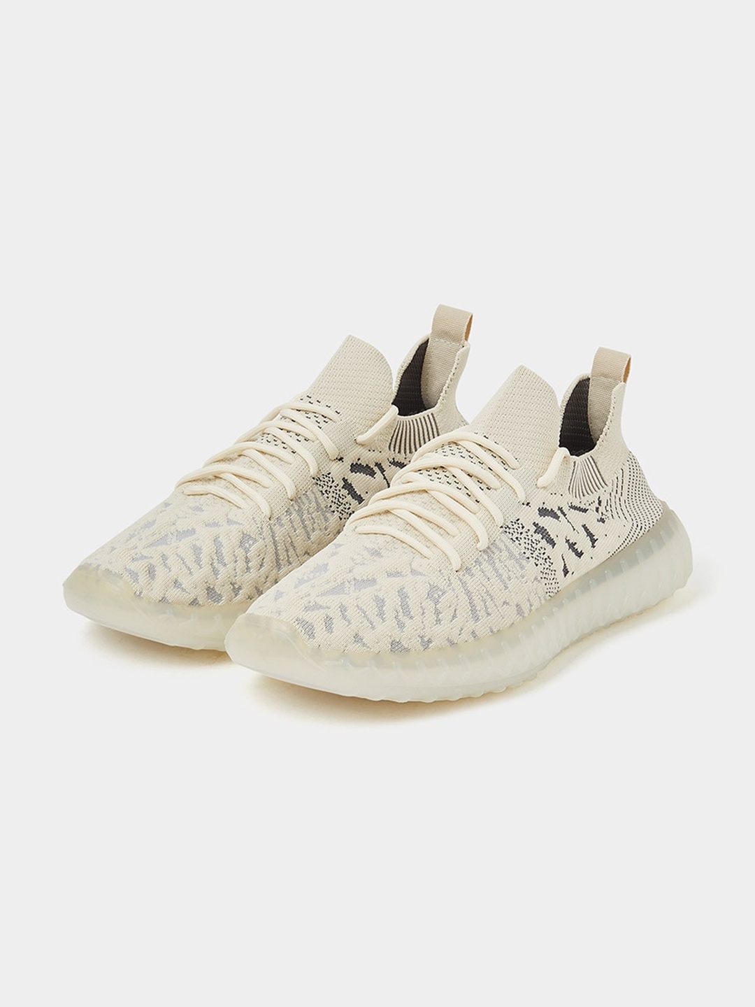 

Styli Men Woven Design Mesh Basics Sneakers, Beige