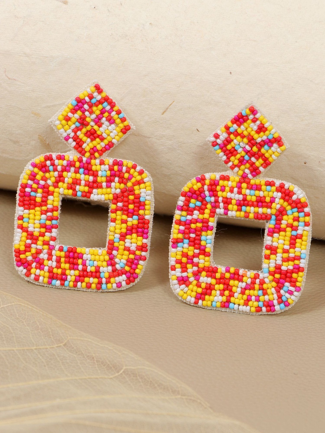 

Crunchy Fashion Contemporary Drop Earrings, Yellow
