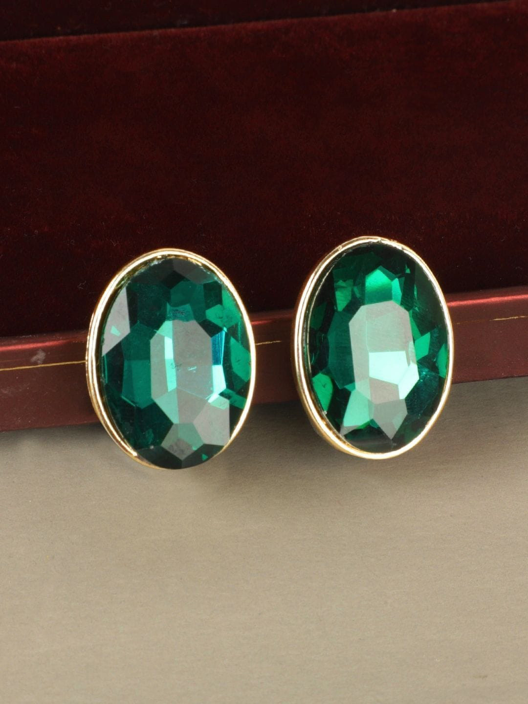 

Crunchy Fashion Gold-Plated Contemporary Studs Earrings