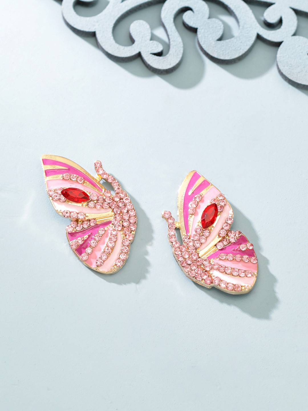 

TOKYO TALKIES X rubans FASHION ACCESSORIES Rose Gold-Plated Contemporary Studs Earrings